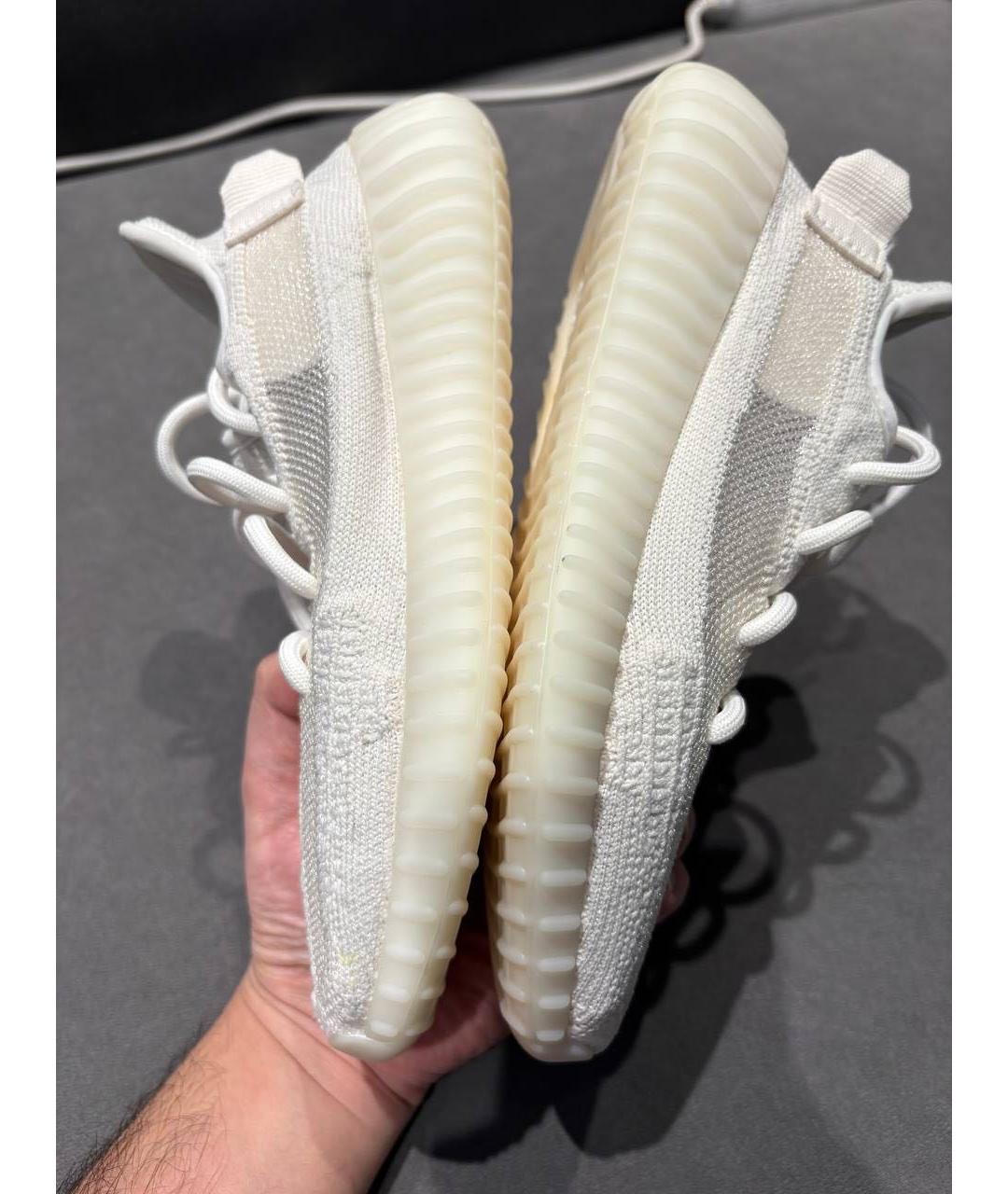 ADIDAS YEEZY Белые текстильные кроссовки, фото 3