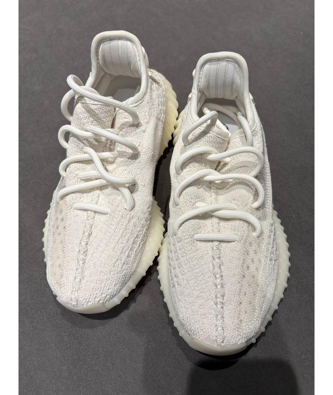 ADIDAS YEEZY Белые текстильные кроссовки, фото 2