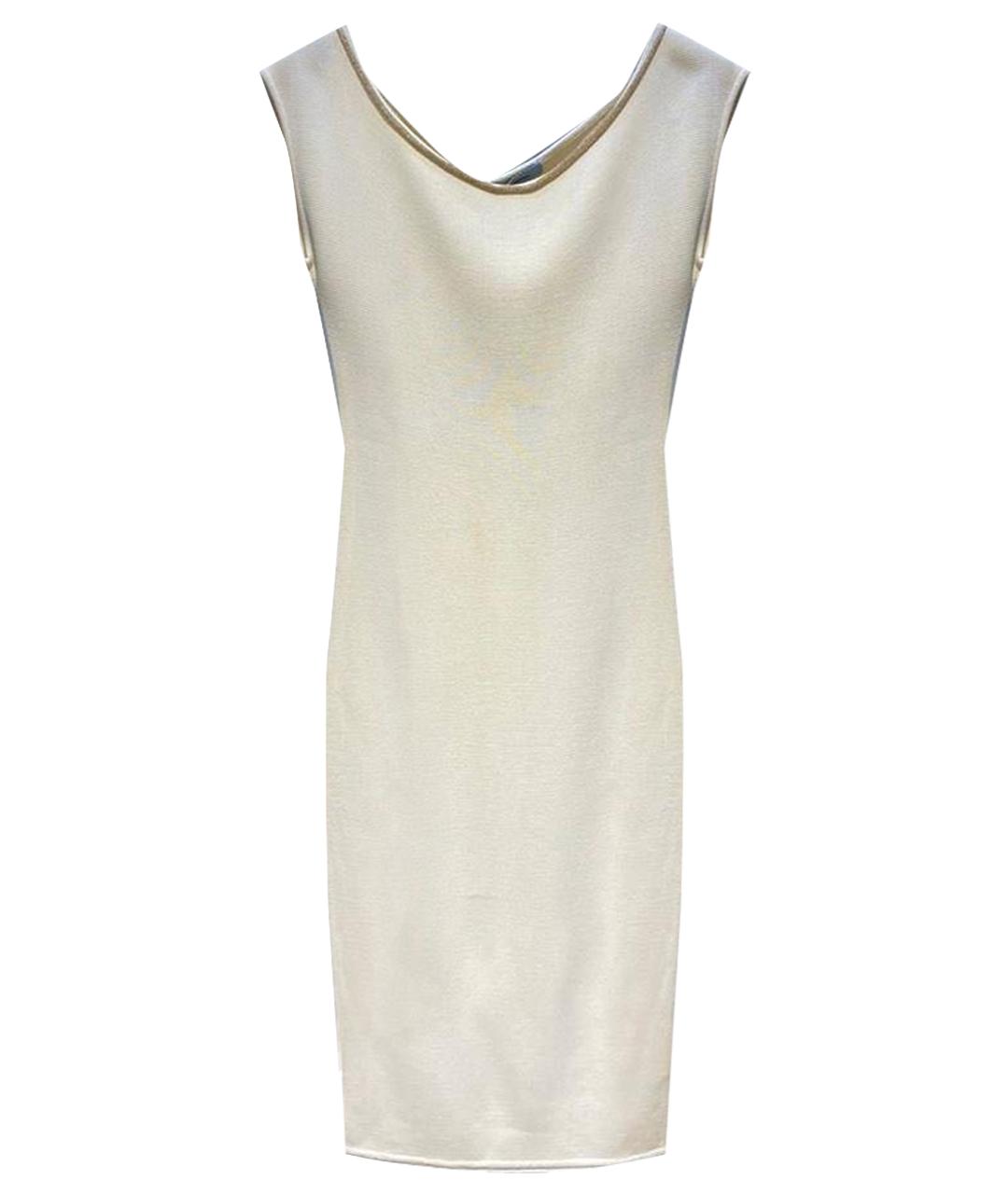 BLUMARINE Бежевое повседневное платье, фото 1