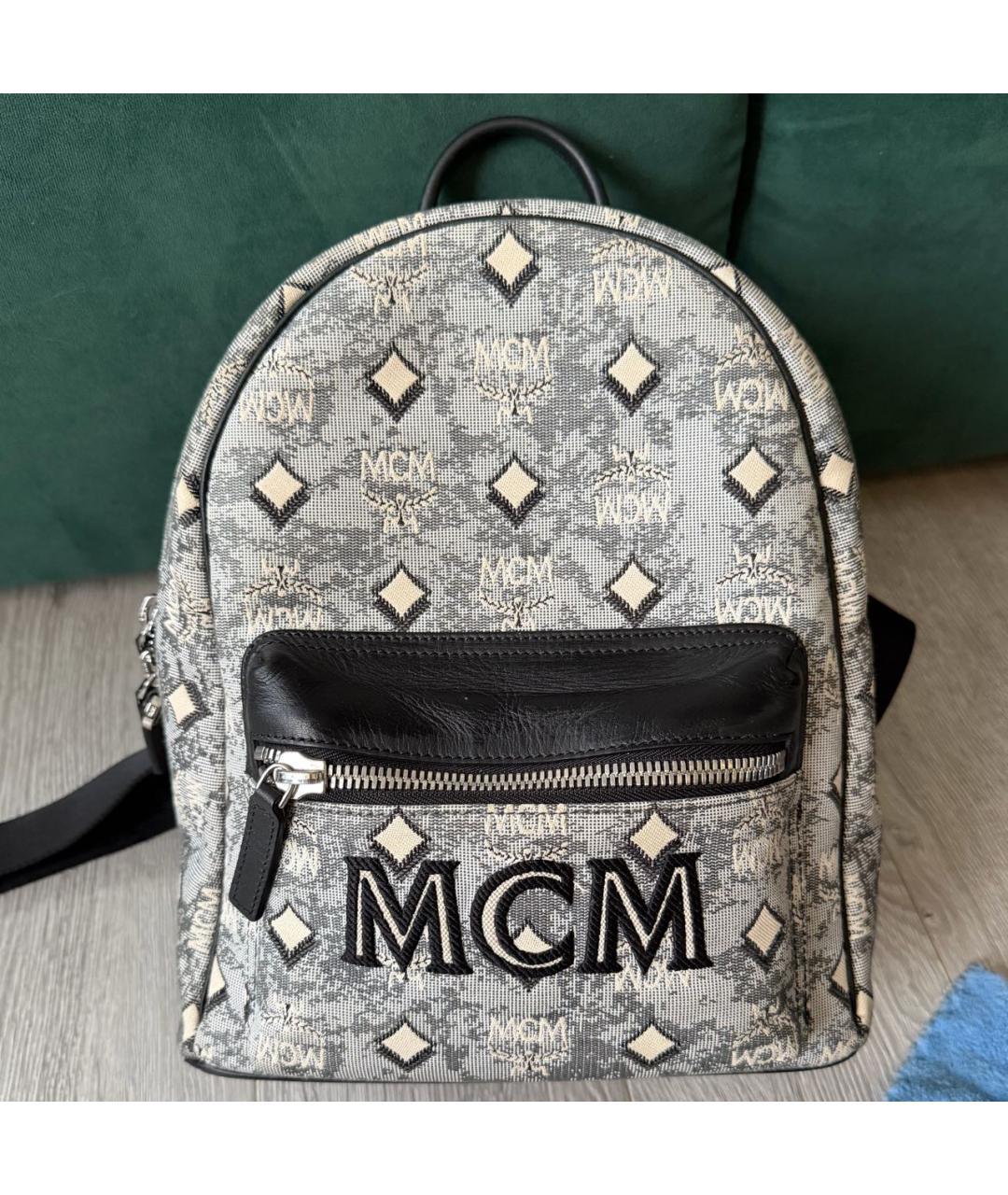 MCM Серый рюкзак, фото 4