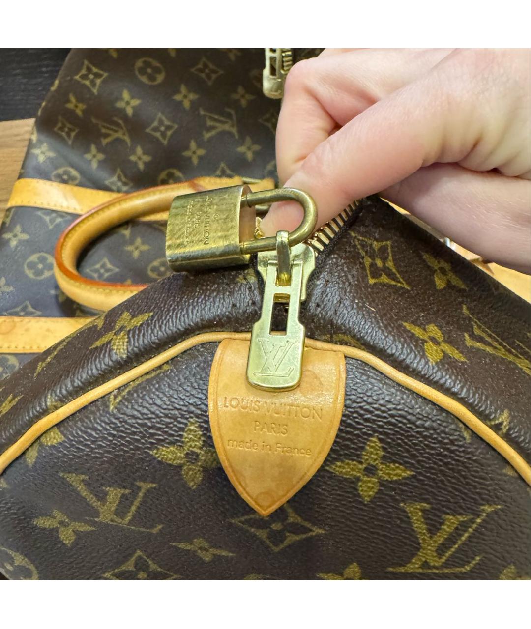 LOUIS VUITTON Коричневая дорожная/спортивная сумка, фото 6