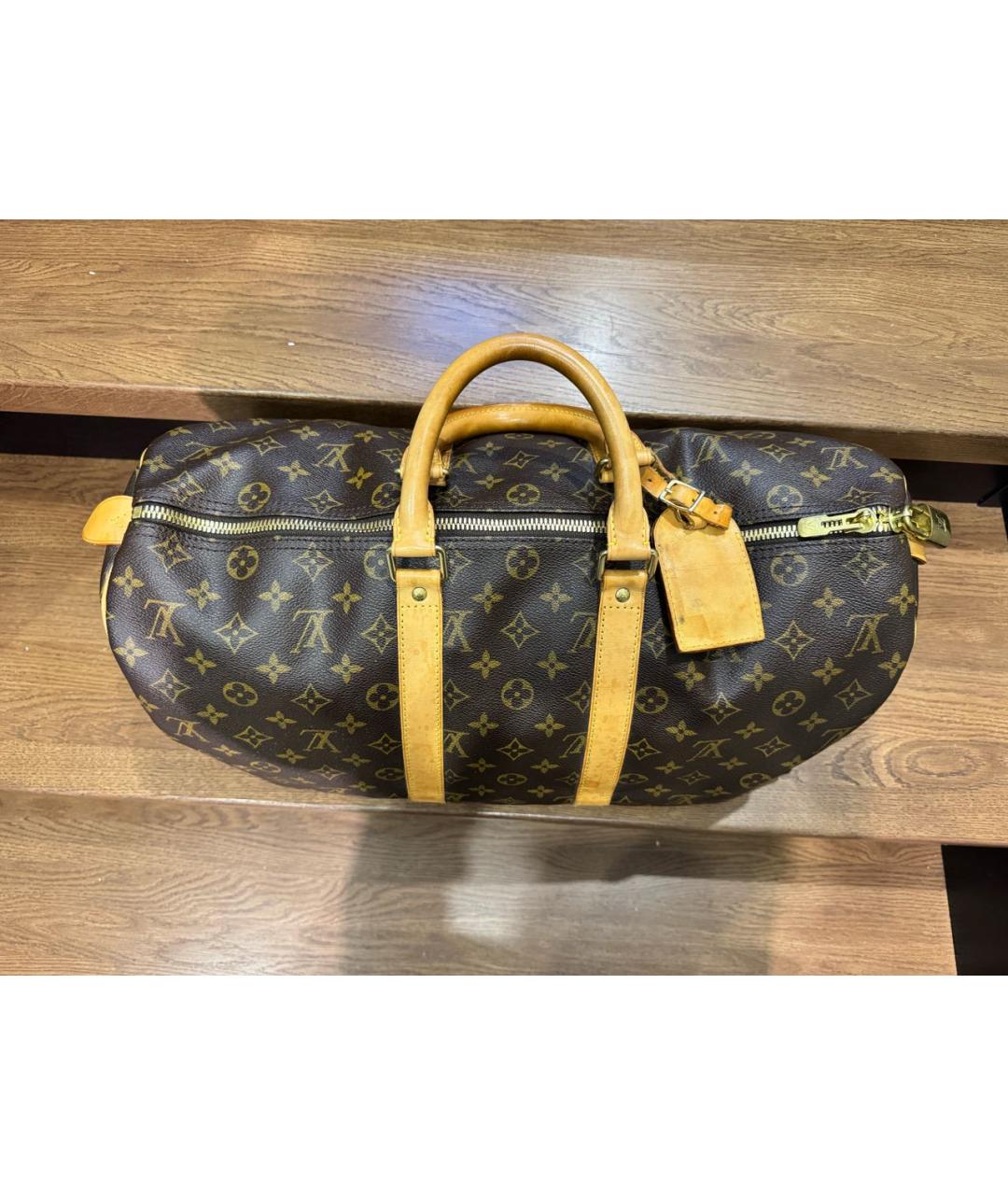 LOUIS VUITTON Коричневая дорожная/спортивная сумка, фото 5