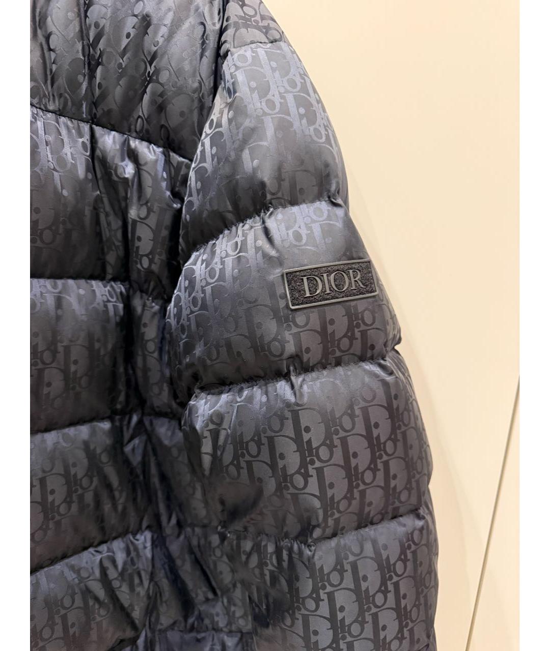 CHRISTIAN DIOR Темно-синяя полиамидовая куртка, фото 3