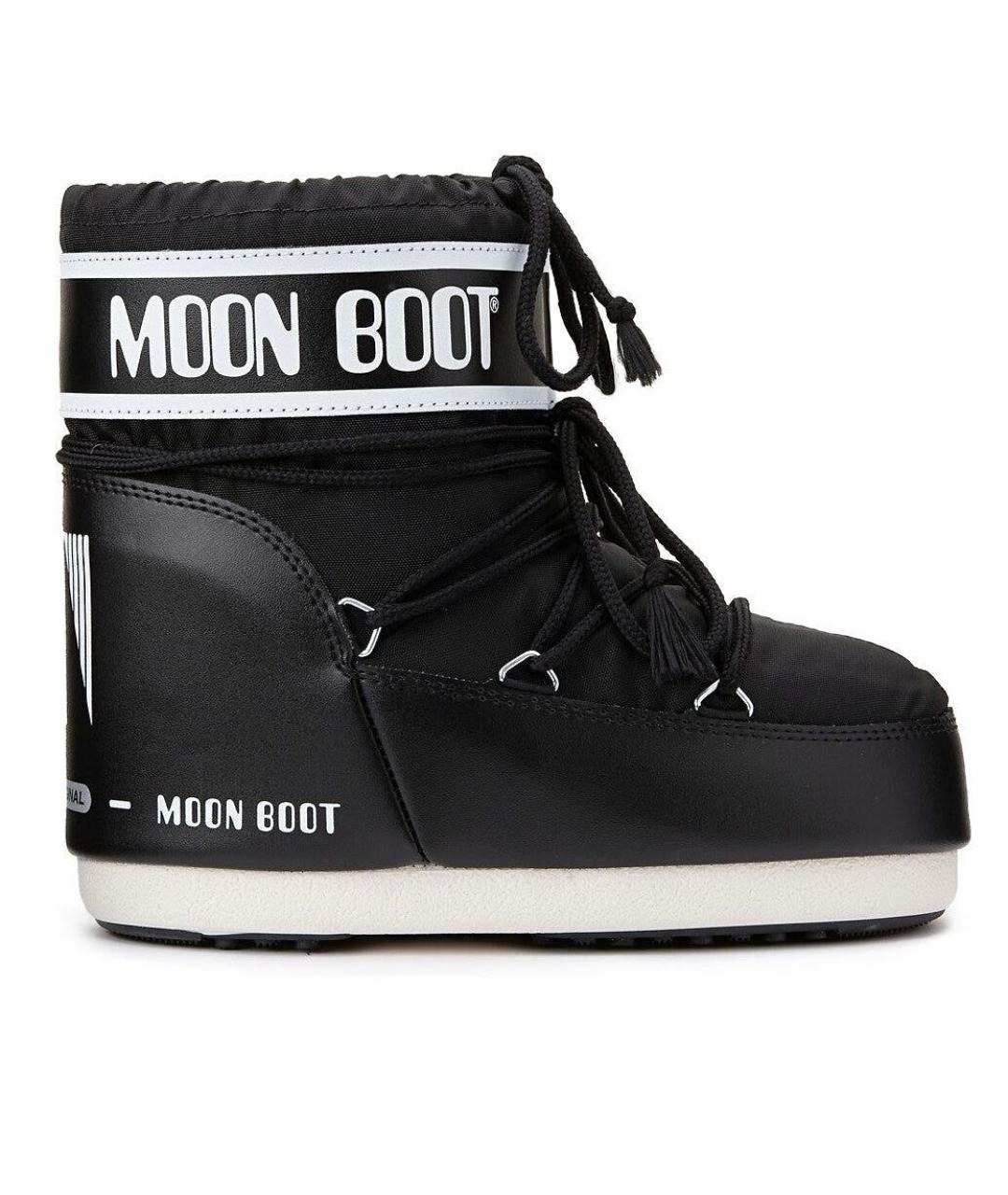 MOON BOOT Черные текстильные сапоги, фото 1