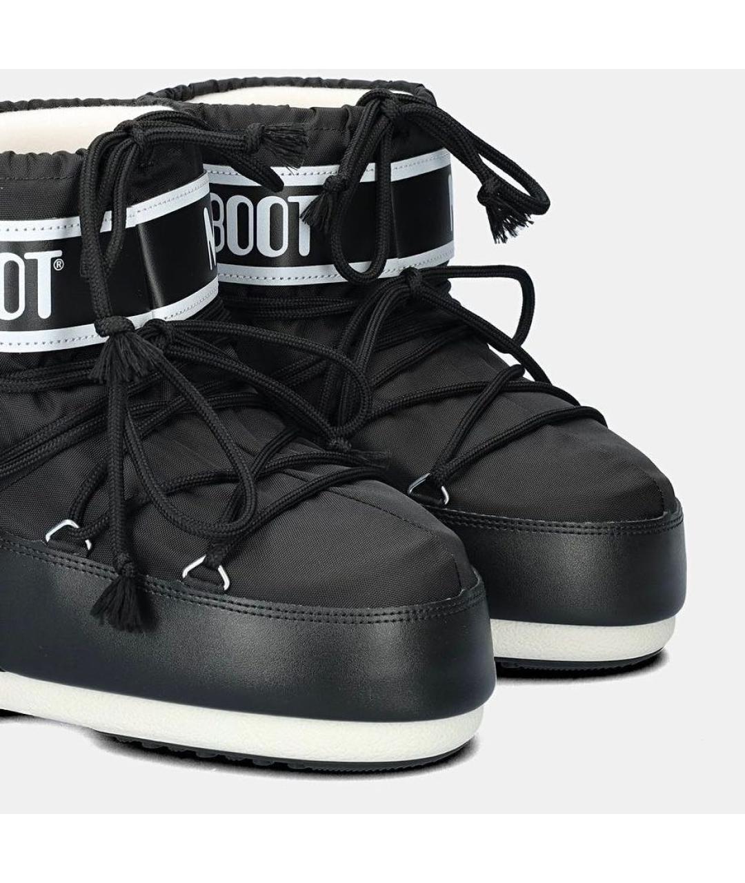 MOON BOOT Черные текстильные сапоги, фото 3