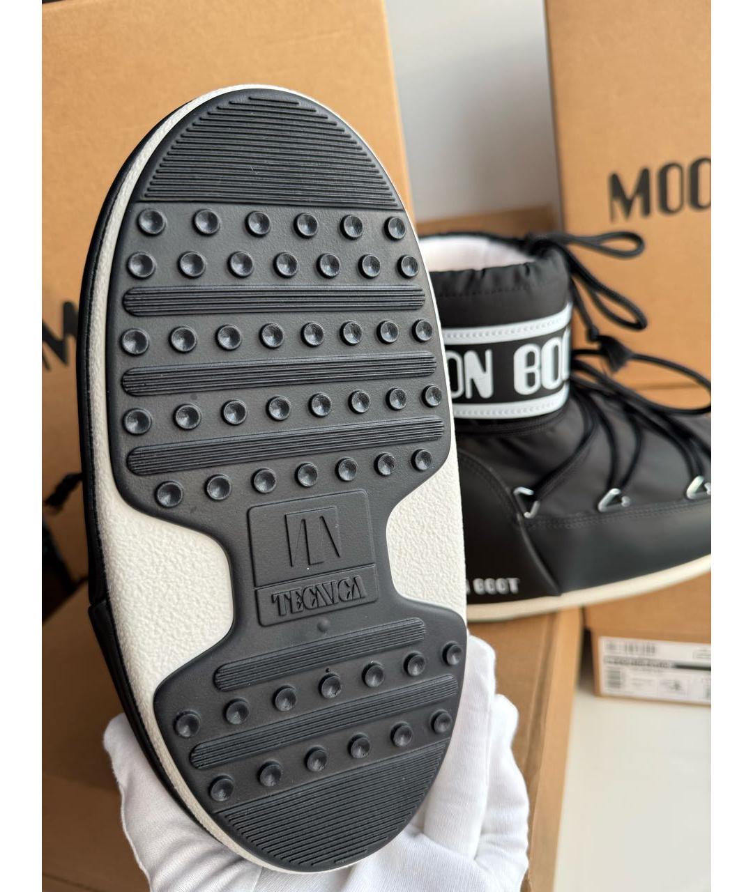 MOON BOOT Черные текстильные сапоги, фото 7