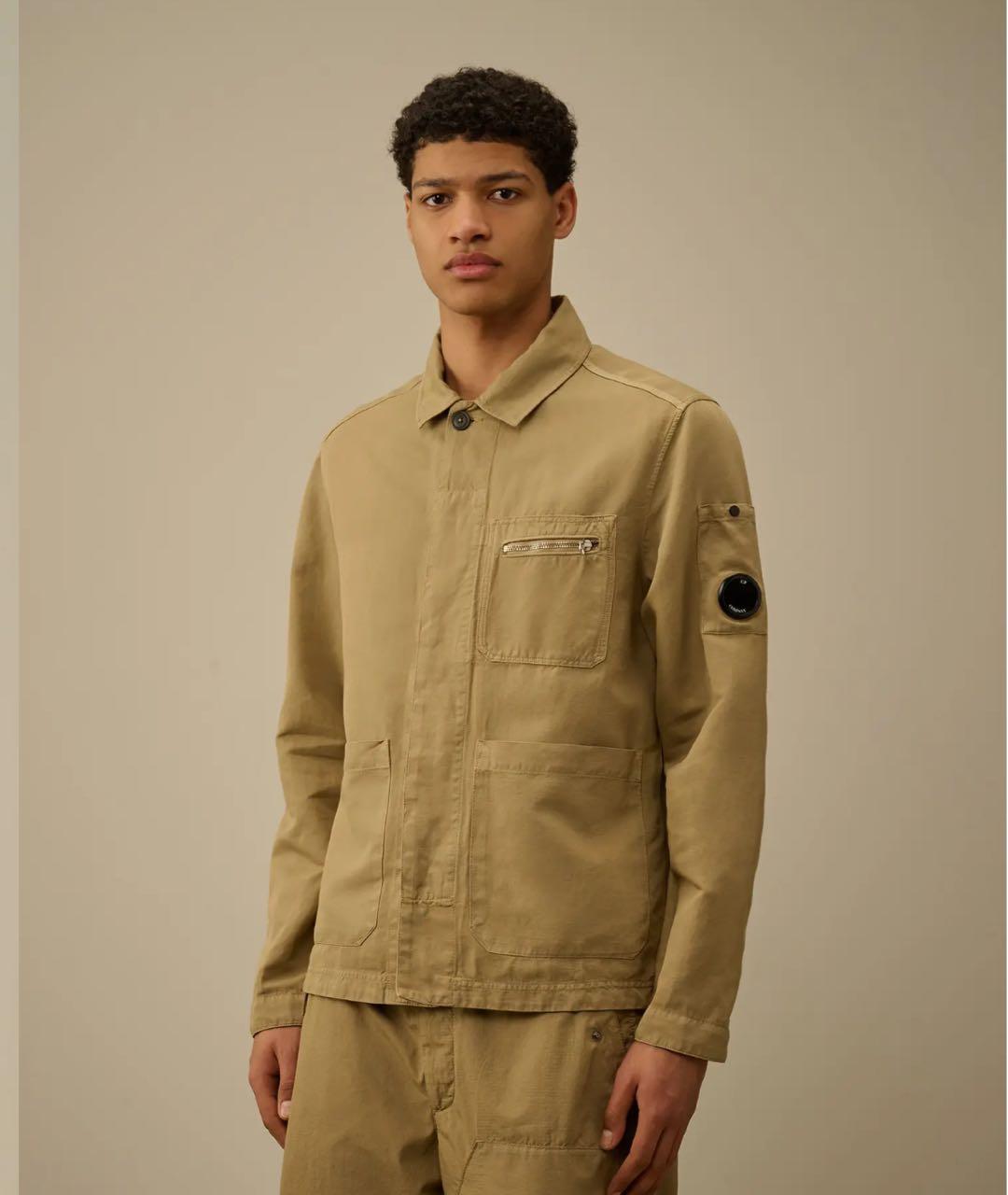 CP COMPANY Бежевая хлопковая кэжуал рубашка, фото 8