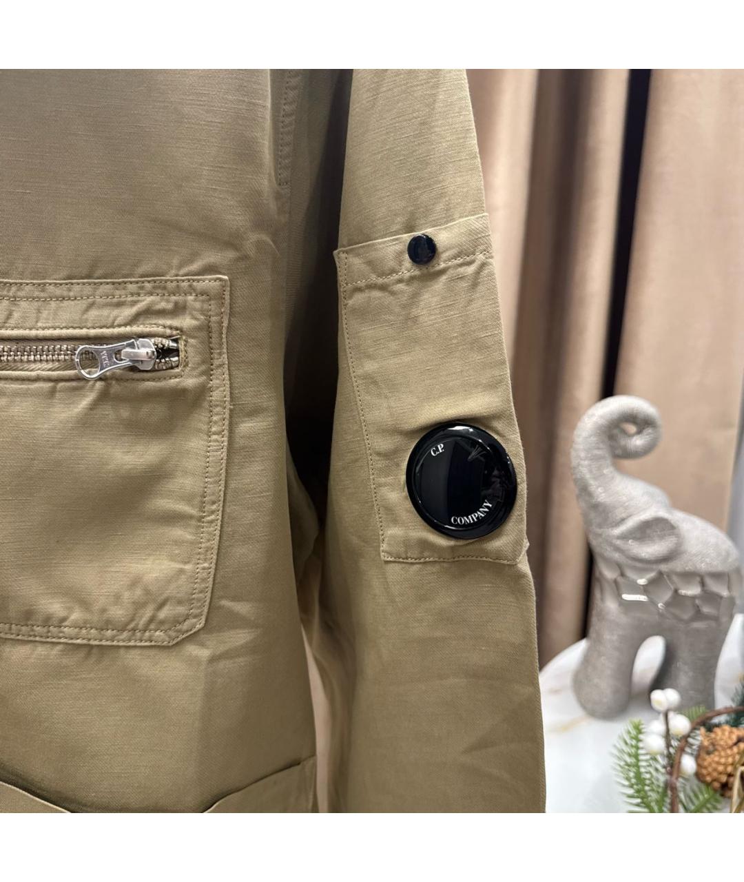 CP COMPANY Бежевая хлопковая кэжуал рубашка, фото 7