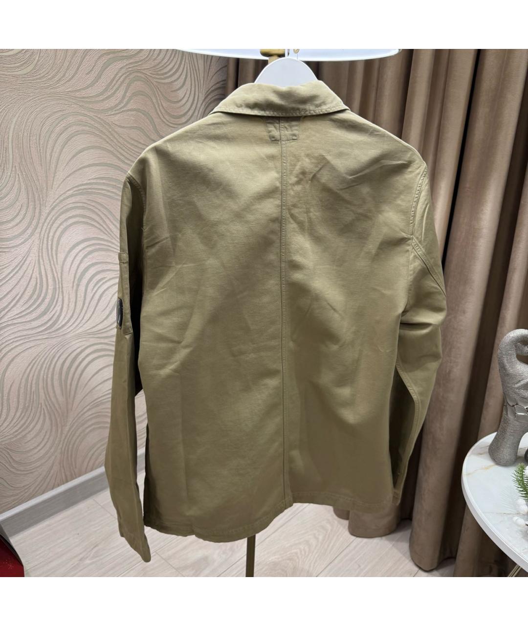 CP COMPANY Бежевая хлопковая кэжуал рубашка, фото 3