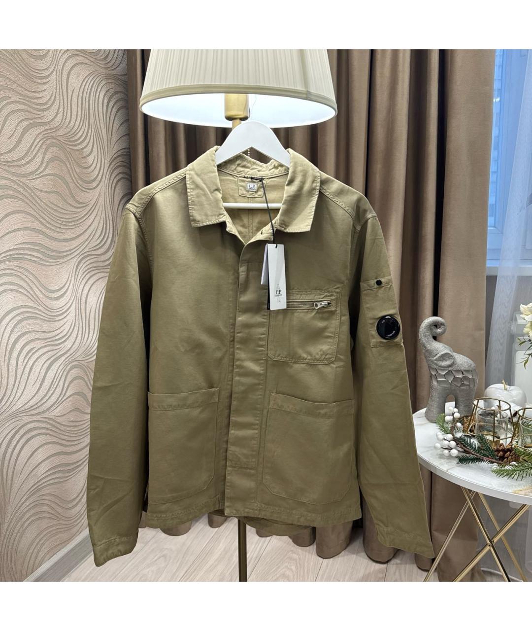 CP COMPANY Бежевая хлопковая кэжуал рубашка, фото 2