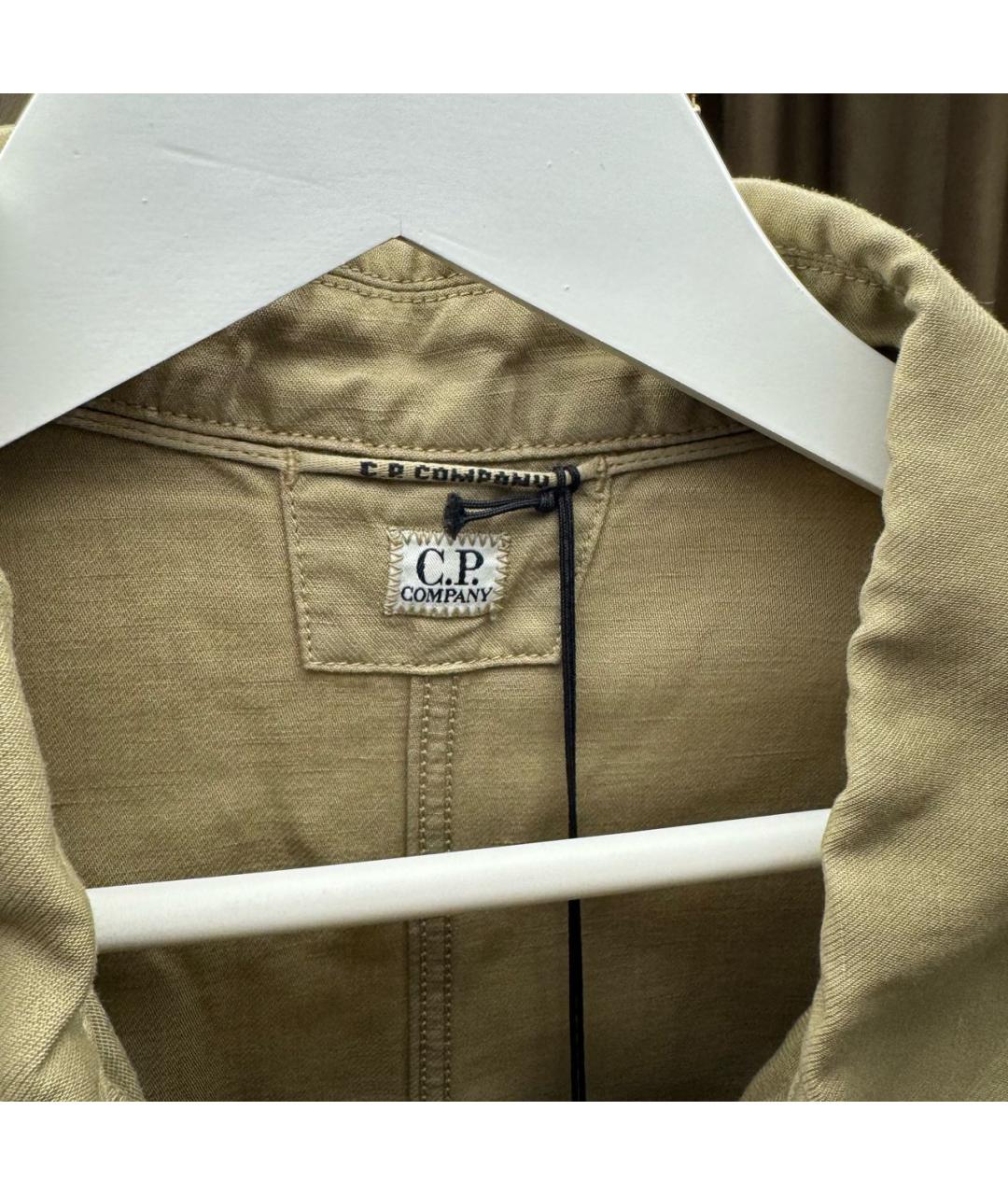 CP COMPANY Бежевая хлопковая кэжуал рубашка, фото 4