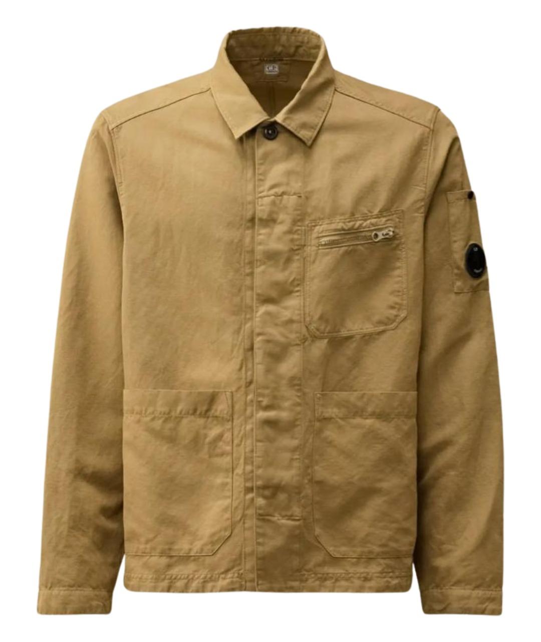 CP COMPANY Бежевая хлопковая кэжуал рубашка, фото 1