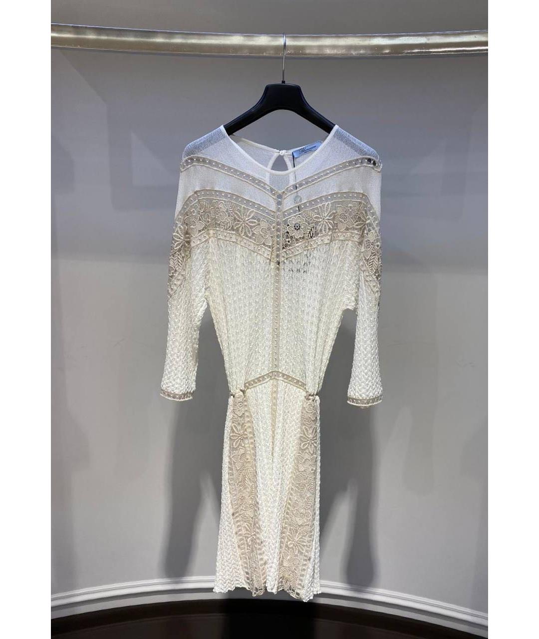 BLUMARINE Белое повседневное платье, фото 3