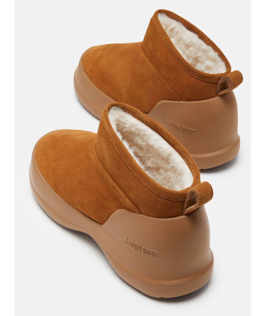 MOON BOOT Коричневые замшевые ботинки, фото 3