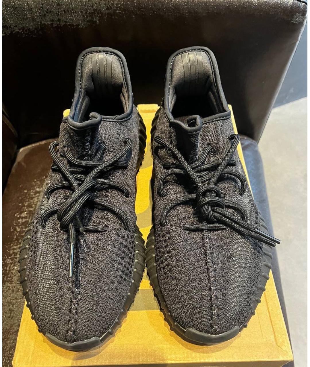 ADIDAS YEEZY Черные текстильные кроссовки, фото 2