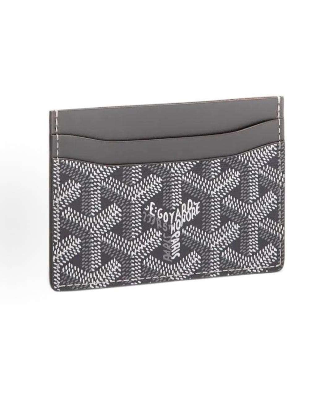 GOYARD Серый кожаный кардхолдер, фото 2