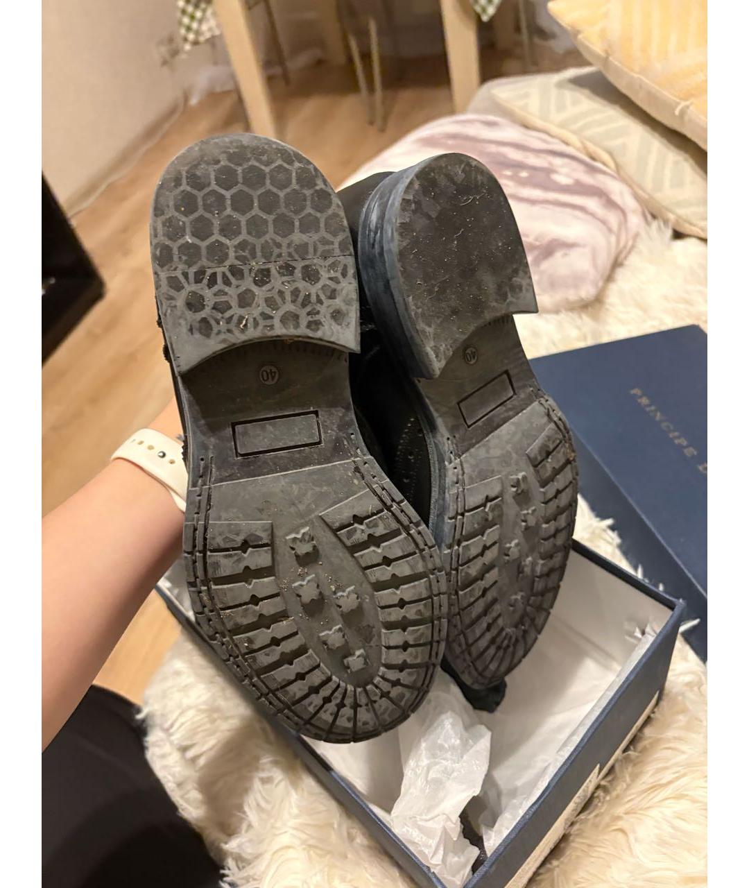 Principe di Bologna Черные кожаные туфли, фото 5