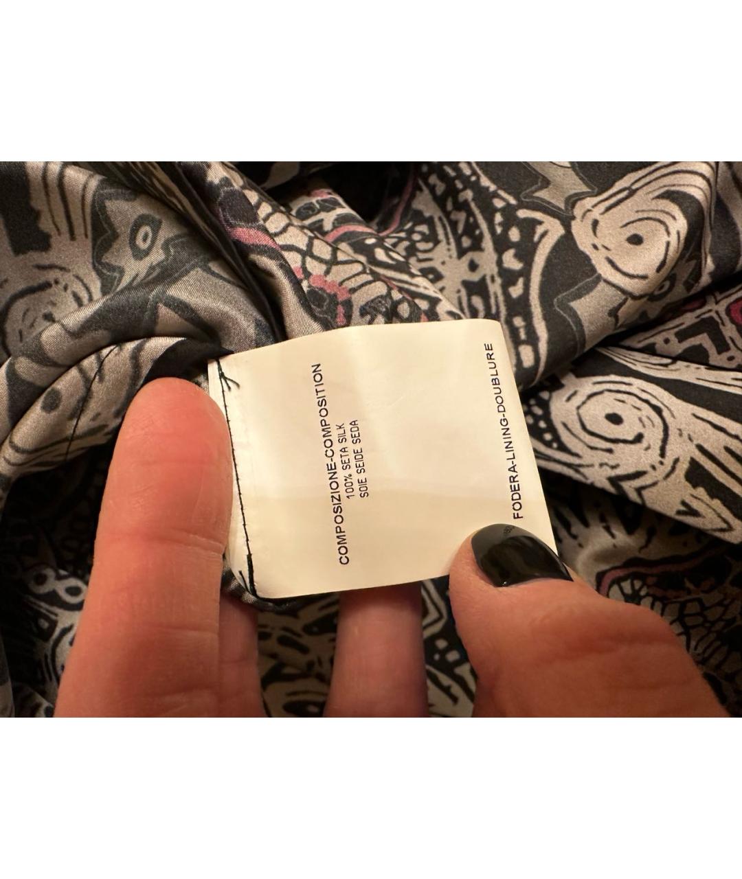 SAINT LAURENT Мульти шелковая юбка макси, фото 6