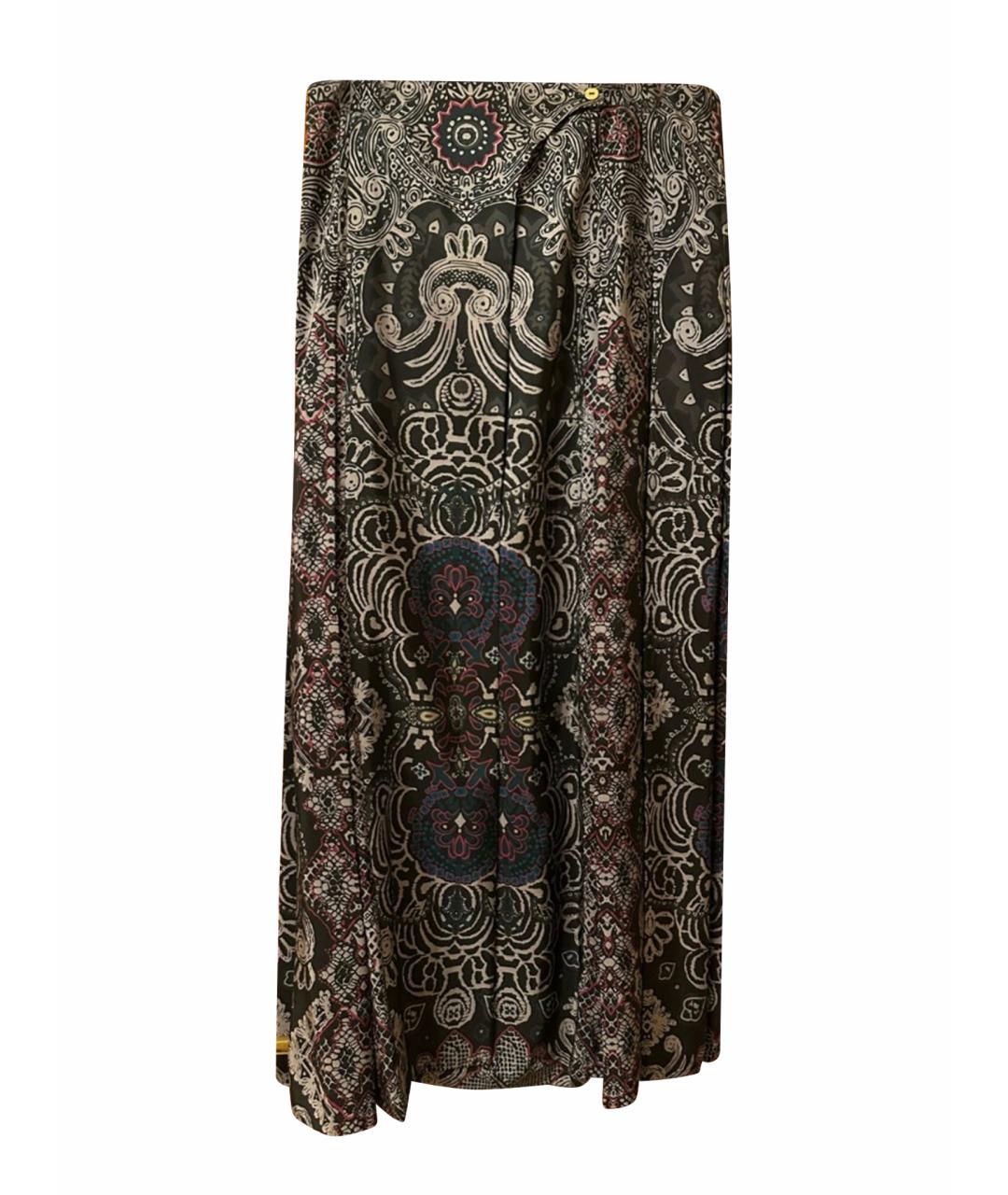 SAINT LAURENT Мульти шелковая юбка макси, фото 1