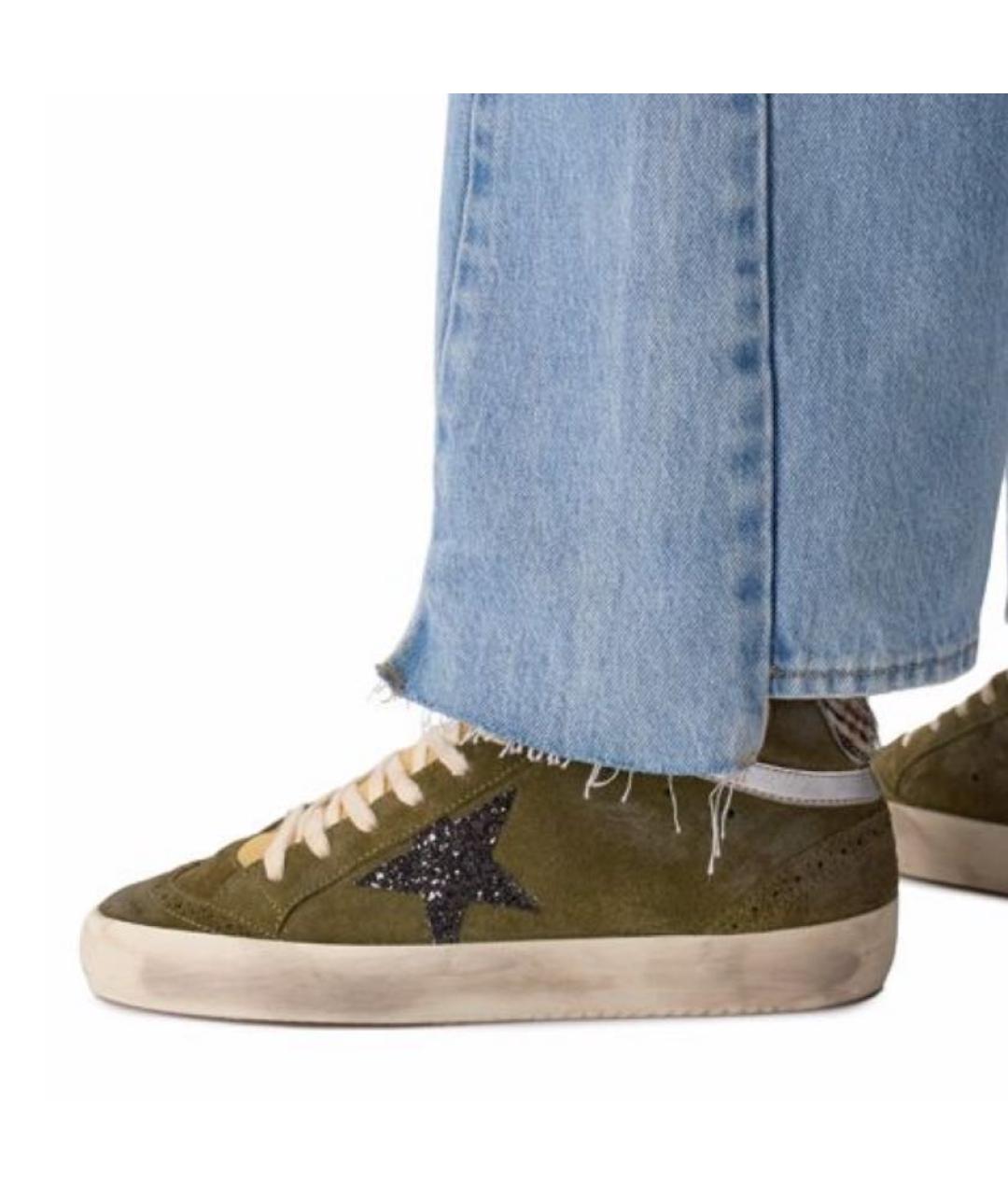 GOLDEN GOOSE DELUXE BRAND Хаки замшевые кеды, фото 2