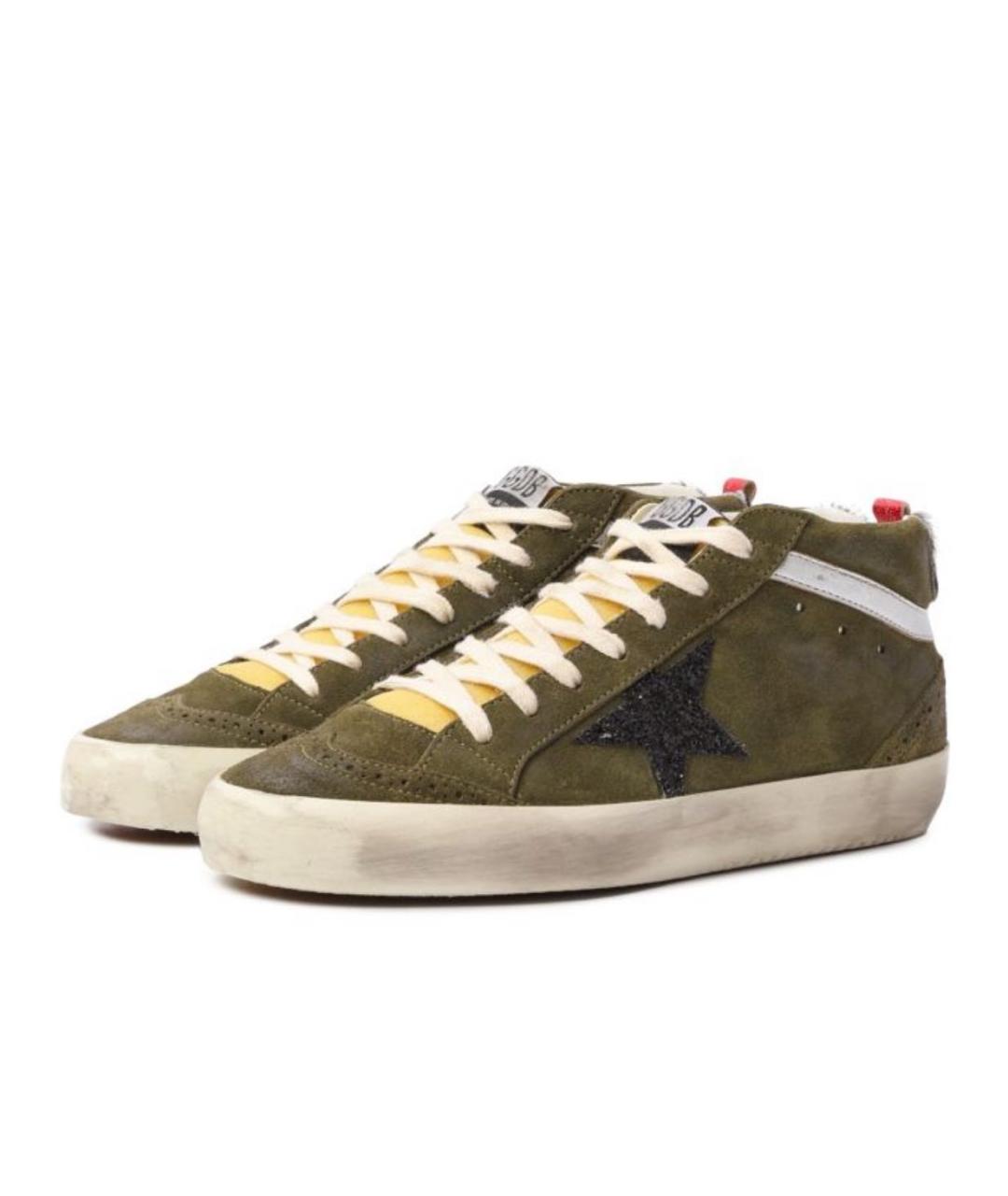 GOLDEN GOOSE DELUXE BRAND Хаки замшевые кеды, фото 8
