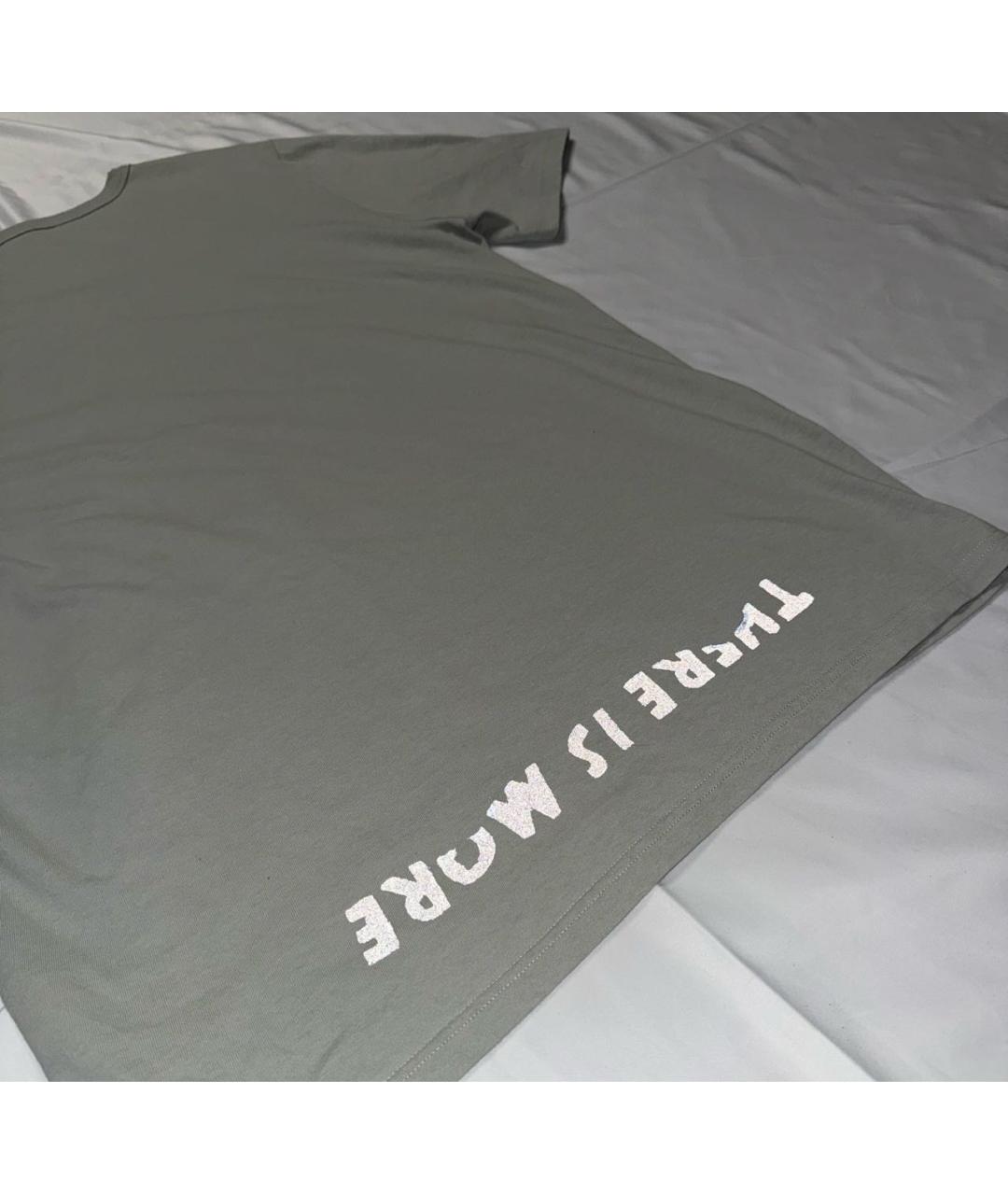 MAISON MARGIELA Серая хлопковая футболка, фото 6