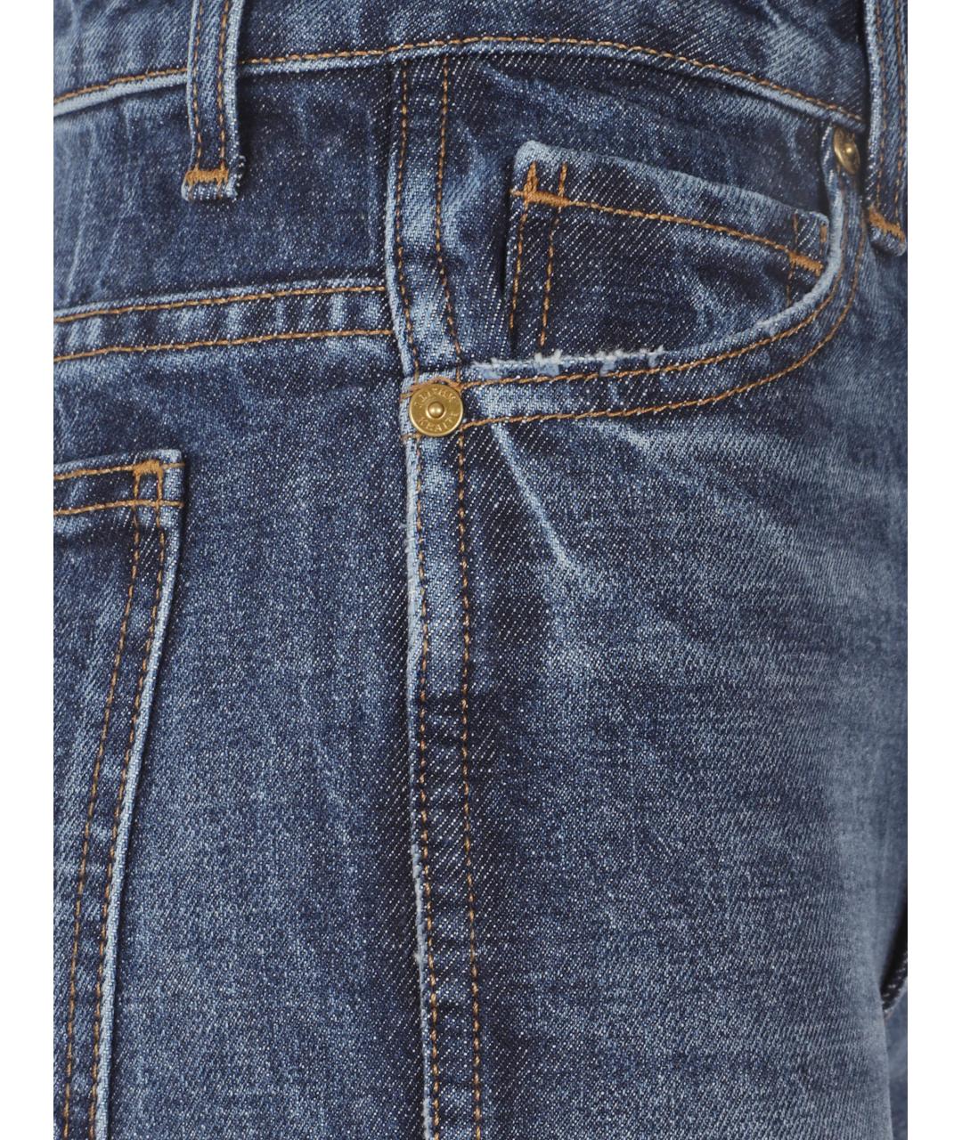 KHAITE Синие хлопковые прямые джинсы, фото 3