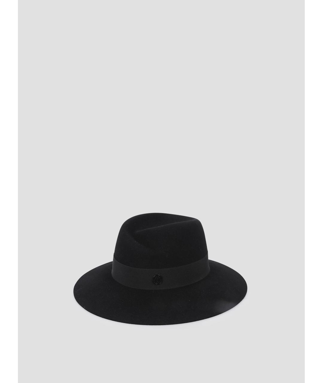 MAISON MICHEL Черная бархатная шляпа, фото 4