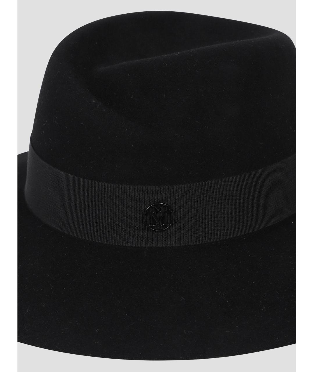 MAISON MICHEL Черная бархатная шляпа, фото 2