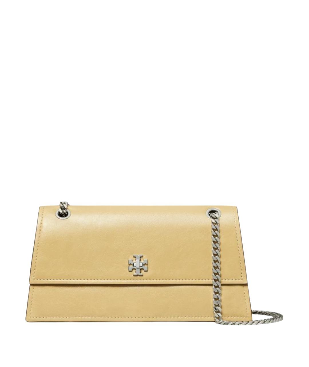 TORY BURCH Бежевая кожаная сумка через плечо, фото 1