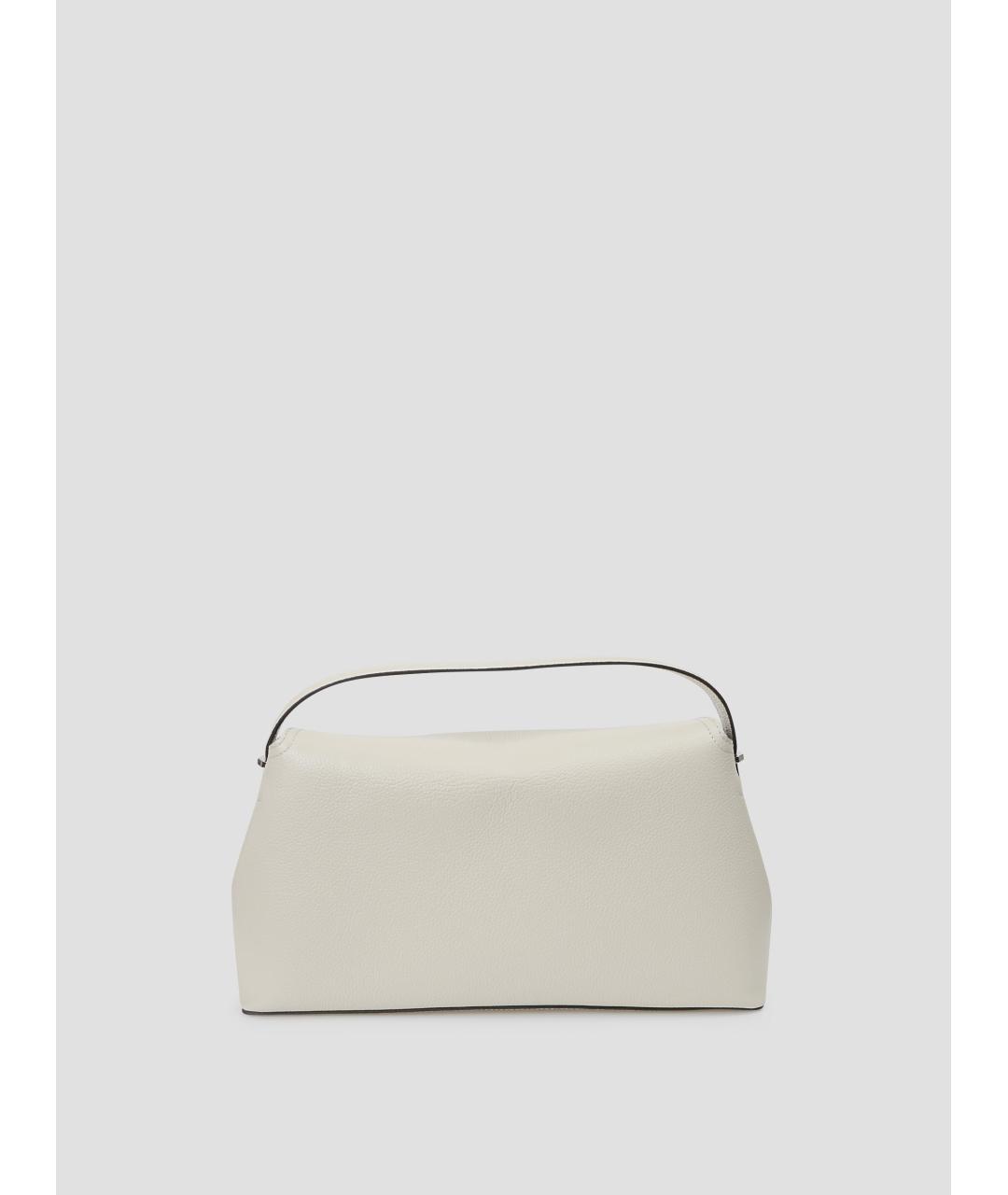 TOTEME Белая кожаная сумка с короткими ручками, фото 2