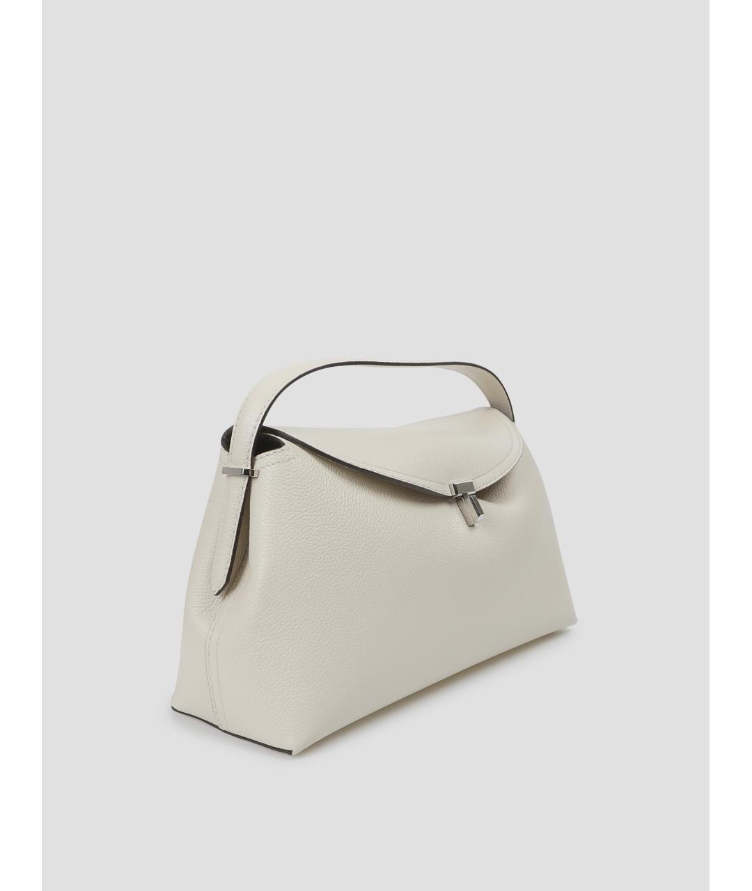 TOTEME Белая кожаная сумка с короткими ручками, фото 3
