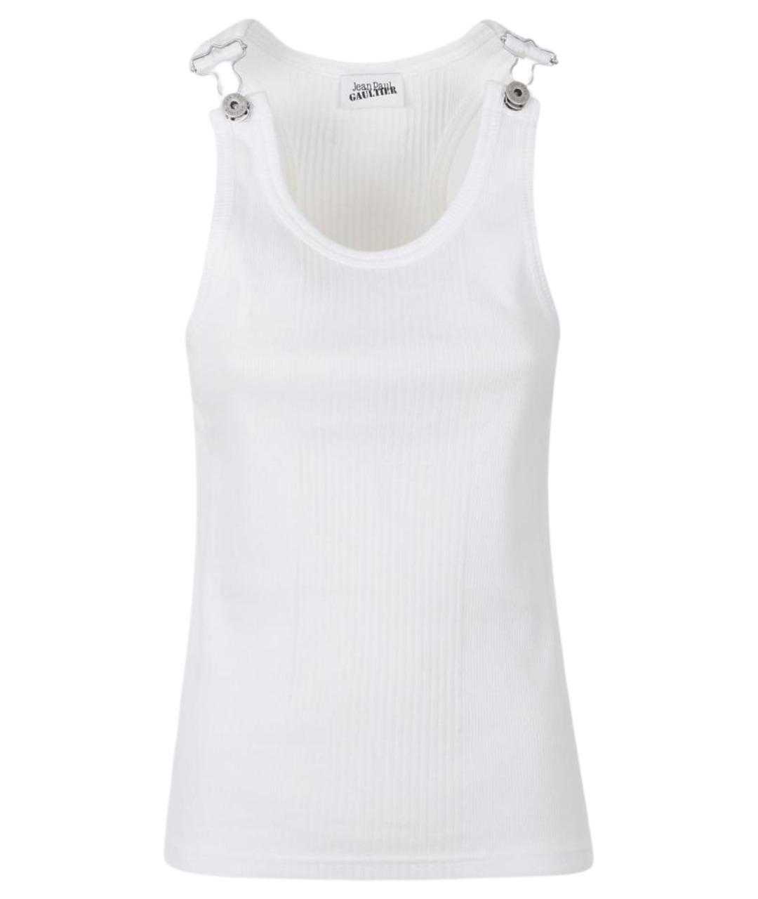 JEAN PAUL GAULTIER Белая хлопковая майка, фото 1