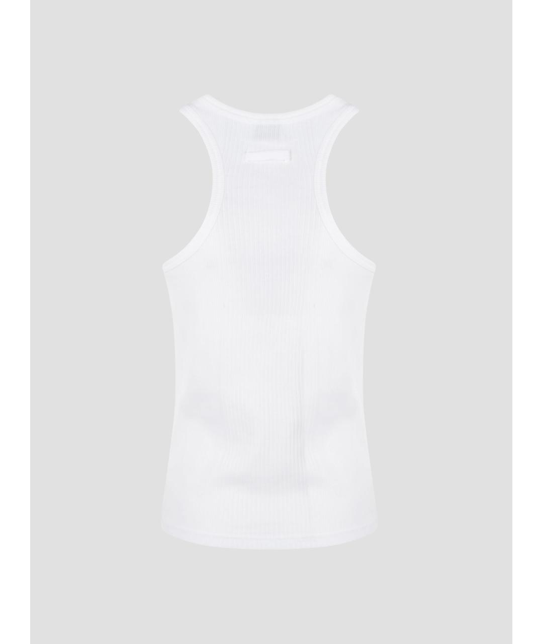 JEAN PAUL GAULTIER Белая хлопковая майка, фото 2