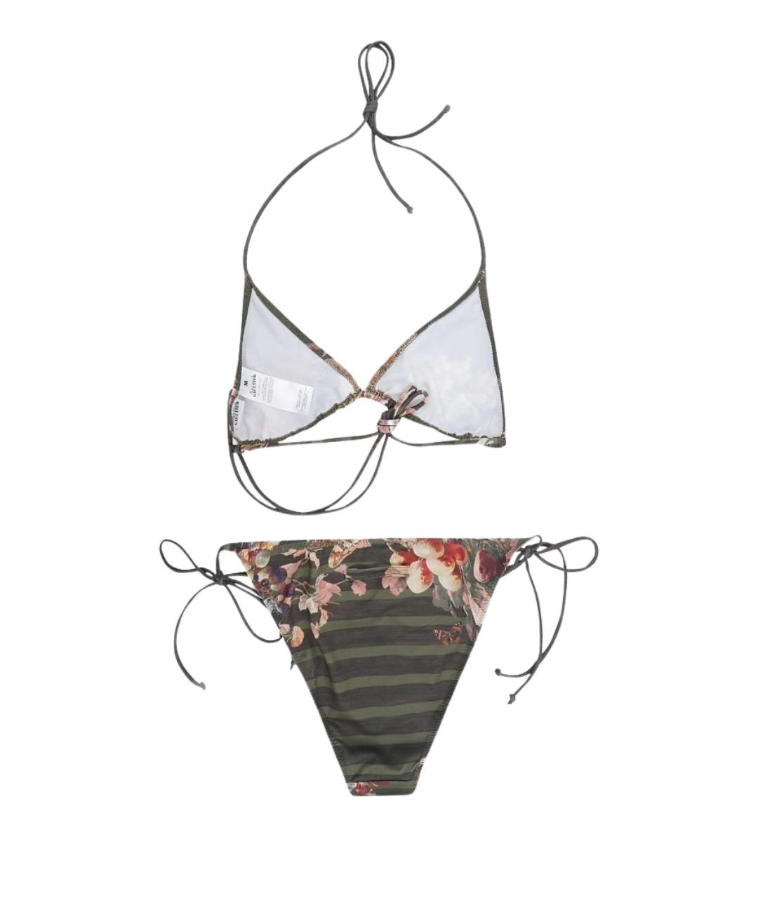 JEAN PAUL GAULTIER Хаки полиэстеровый купальник, фото 2