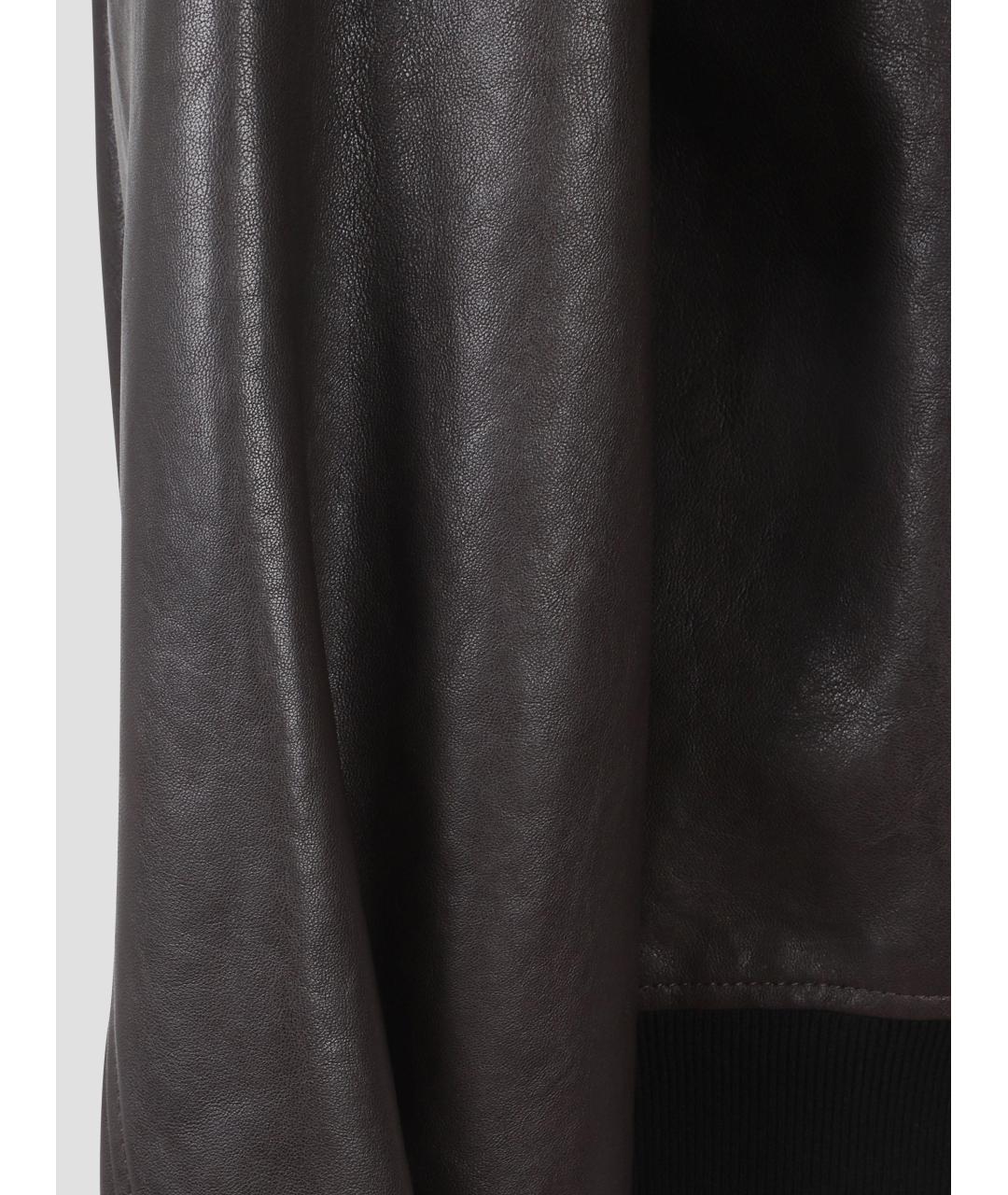 KHAITE Коричневая кожаная куртка, фото 3