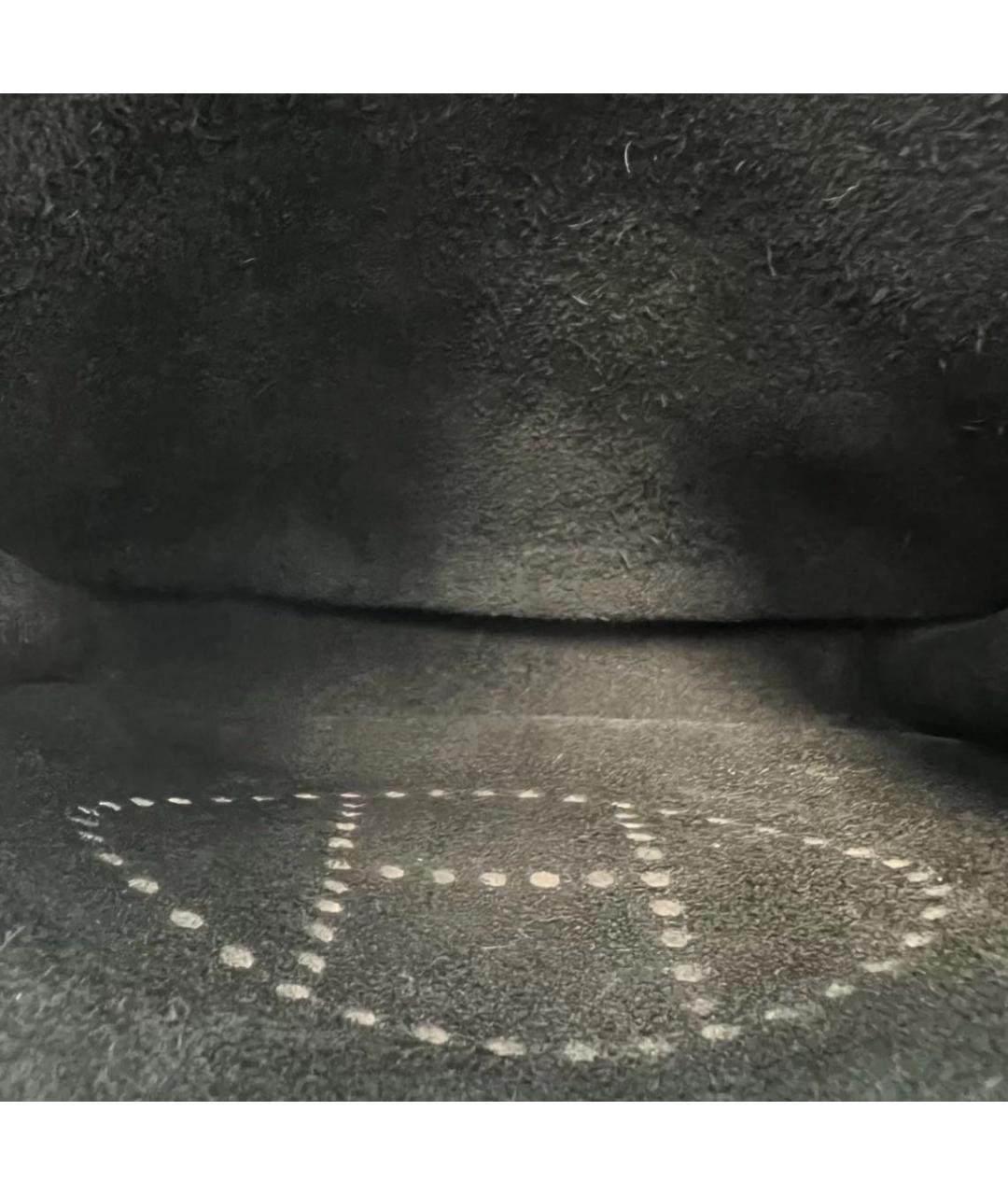 HERMES Черная кожаная сумка через плечо, фото 7