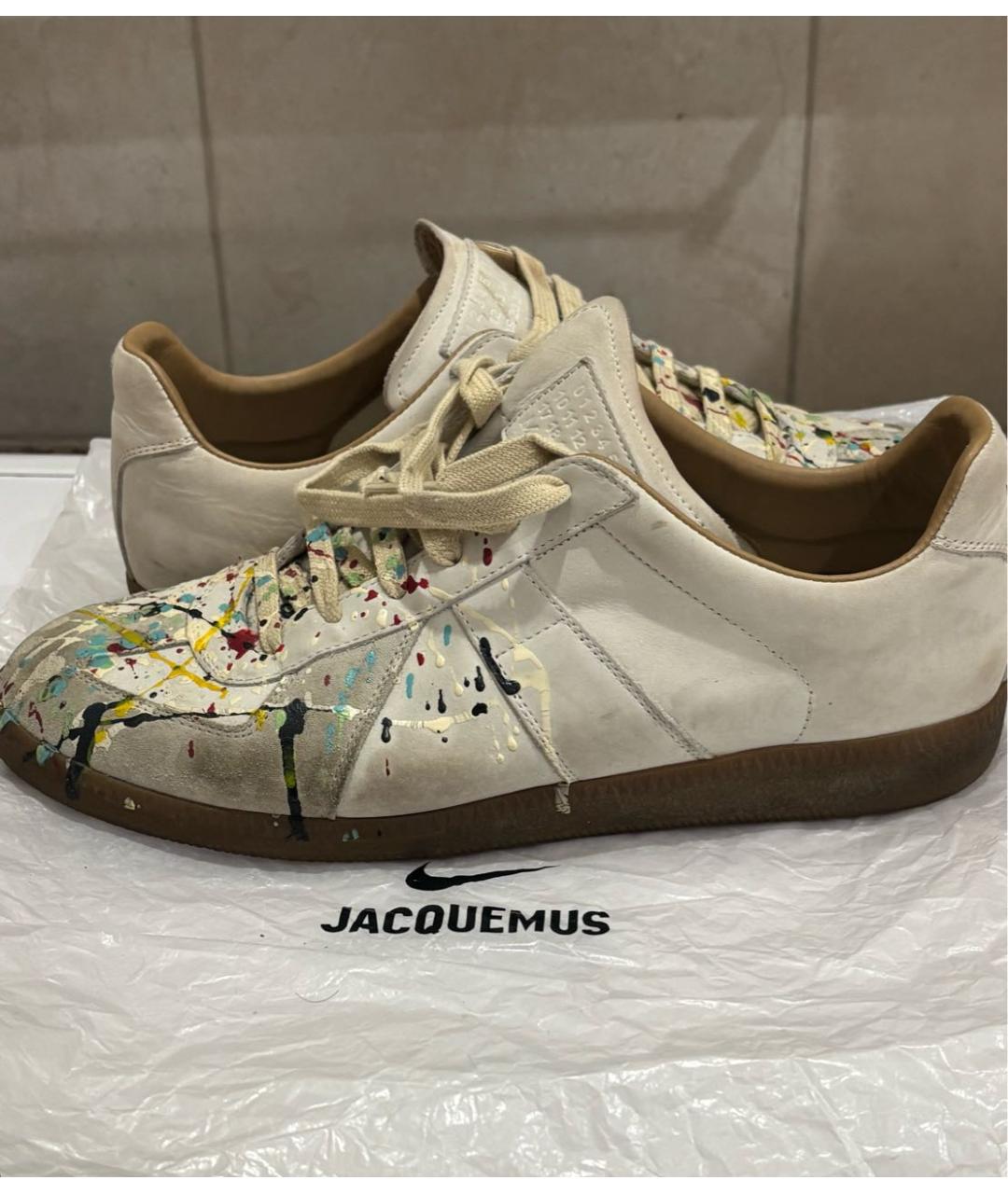 MAISON MARGIELA Мульти кожаные низкие кроссовки / кеды, фото 6