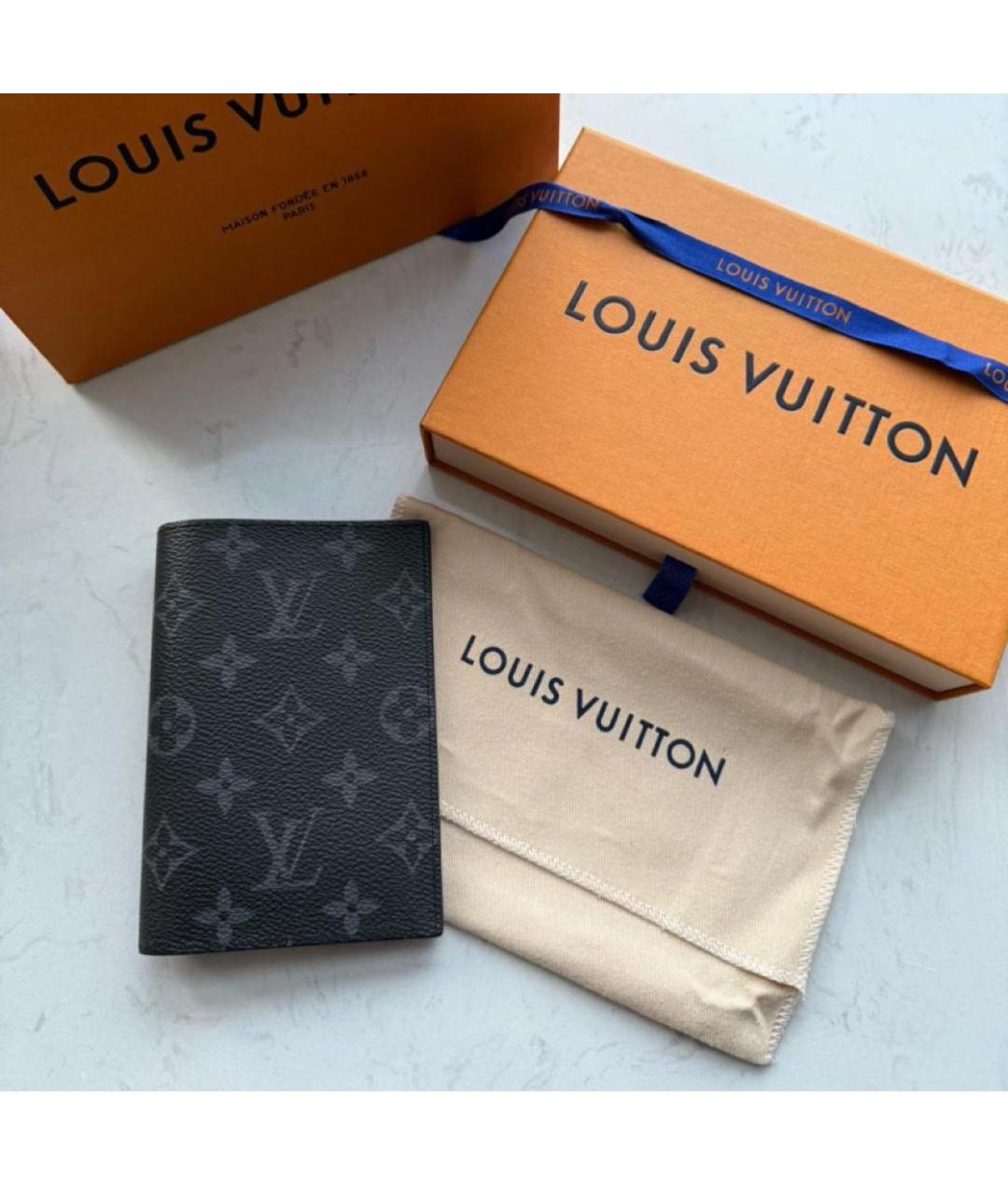 LOUIS VUITTON Черная визитница, фото 2