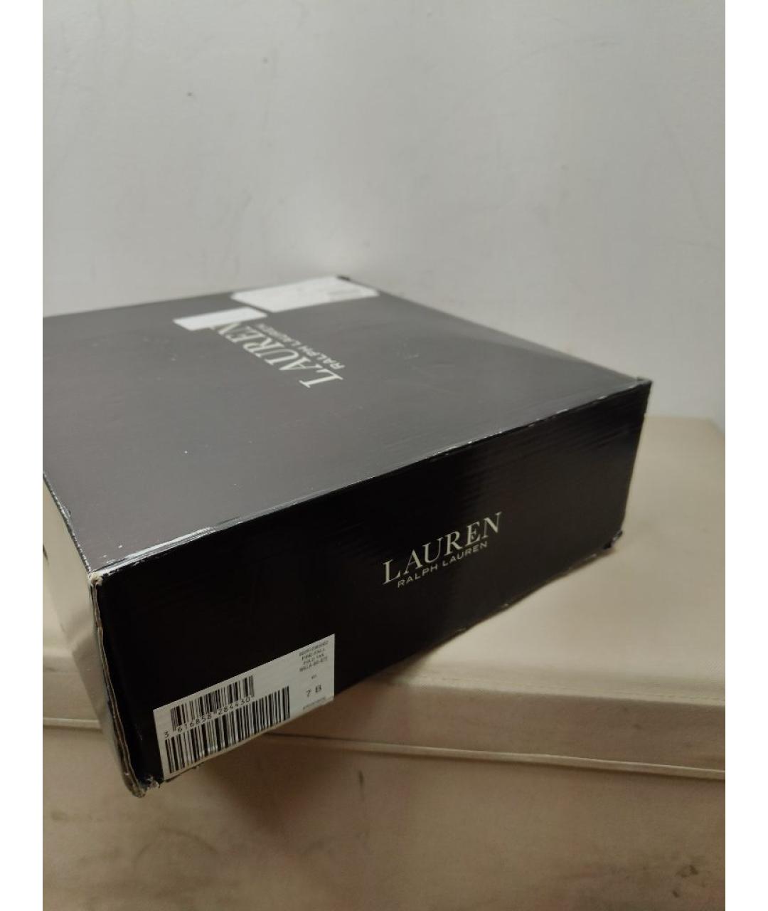 RALPH LAUREN COLLECTION Коричневые кожаные ботильоны, фото 5