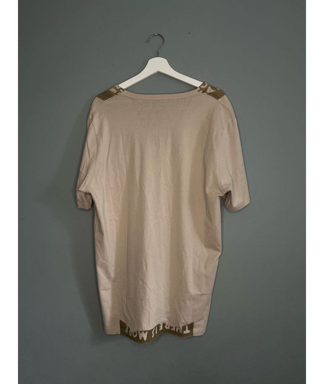 MAISON MARGIELA Бежевая хлопковая футболка, фото 2