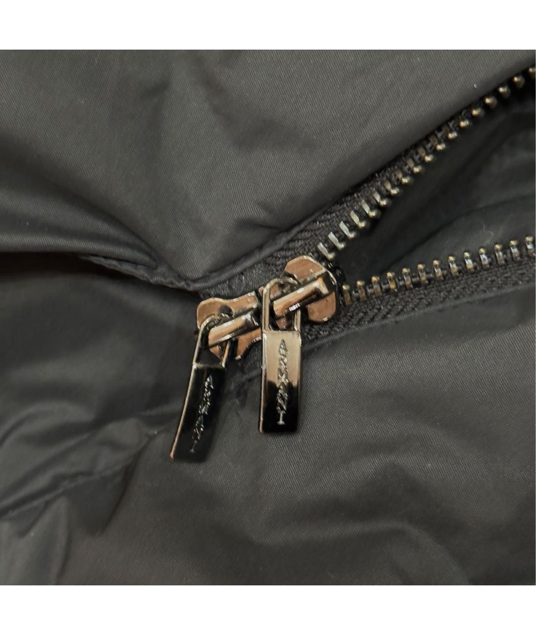 ARMANI COLLEZIONI Серый меховой пуховик, фото 7