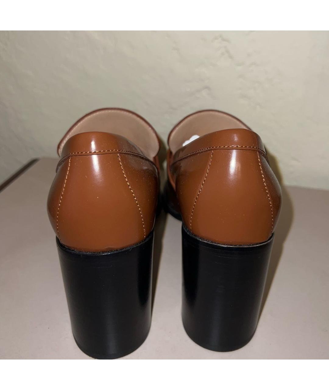 BOTTEGA VENETA Коричневые кожаные лоферы, фото 4