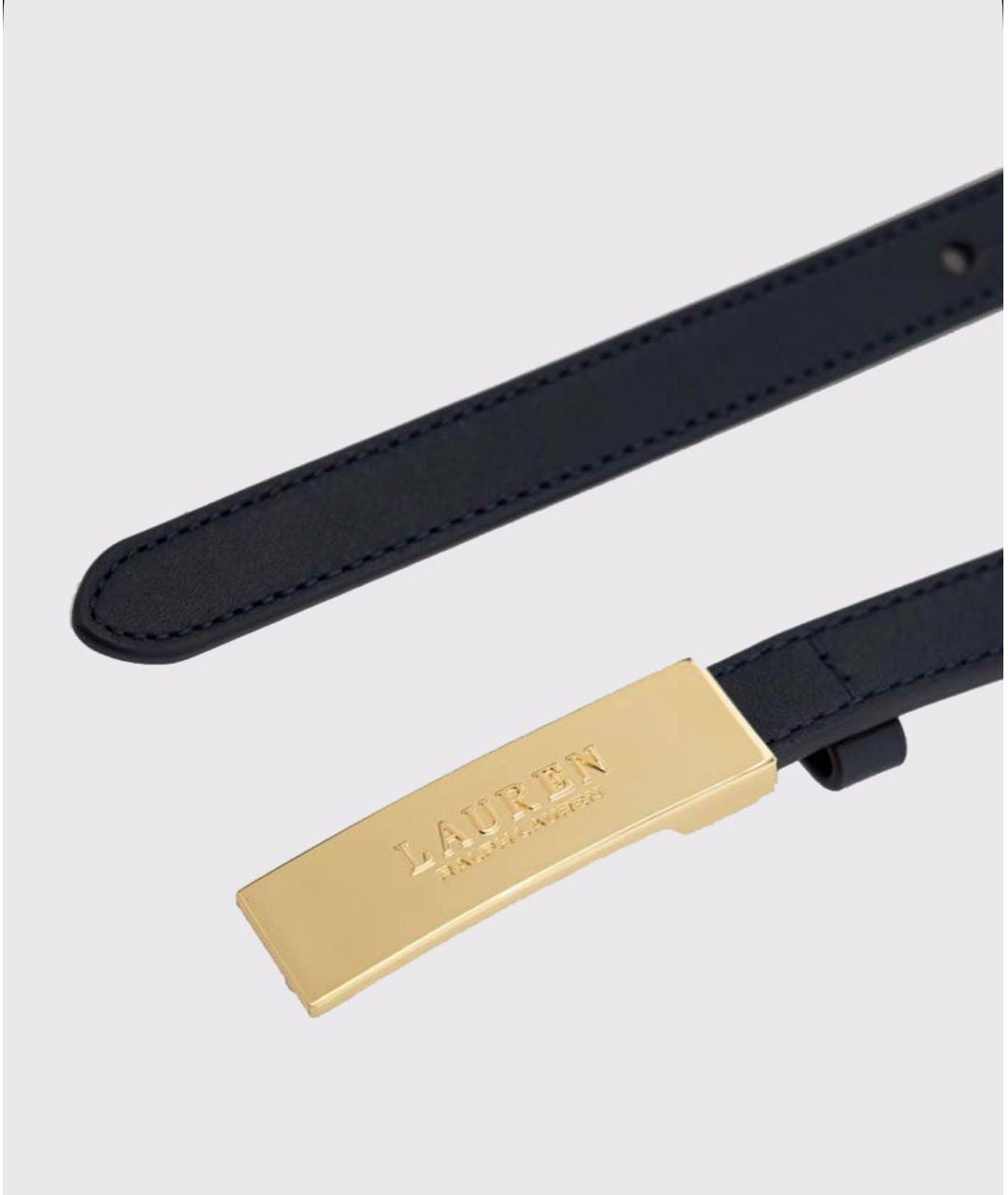 RALPH LAUREN Черный кожаный ремень, фото 3