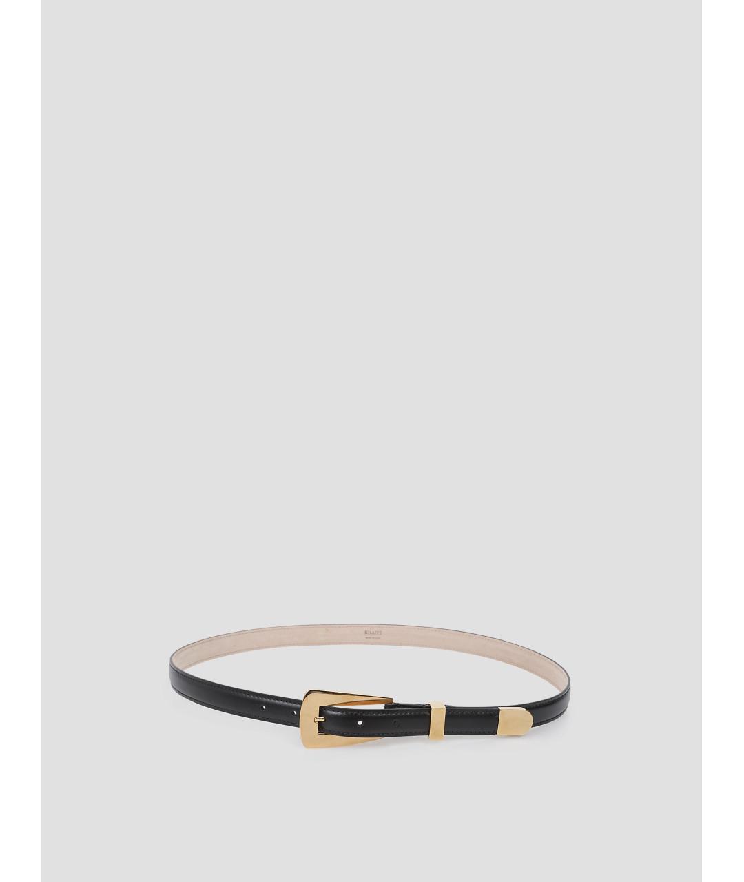 KHAITE Черный кожаный ремень, фото 2