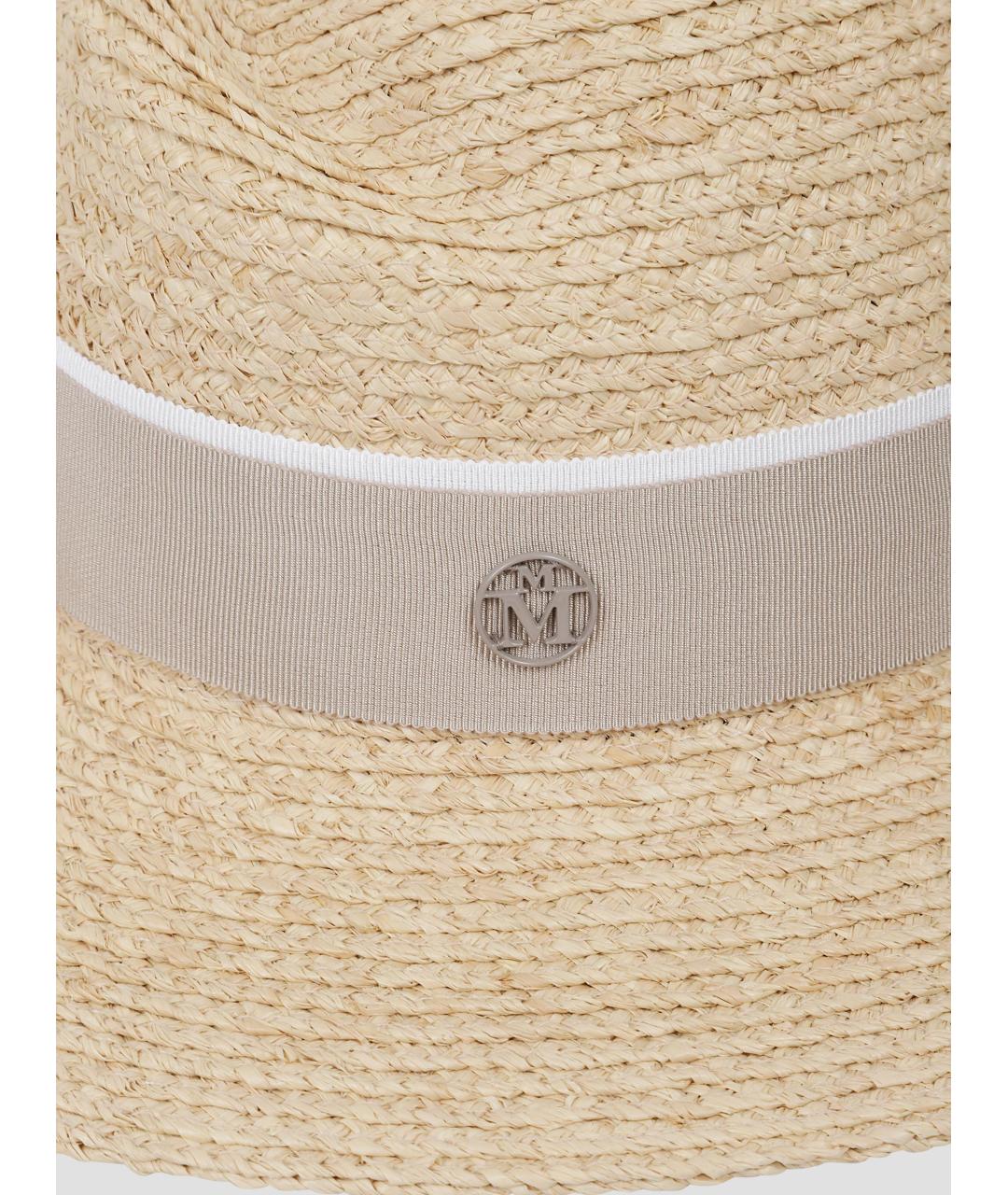 MAISON MICHEL Бежевая шляпа, фото 2