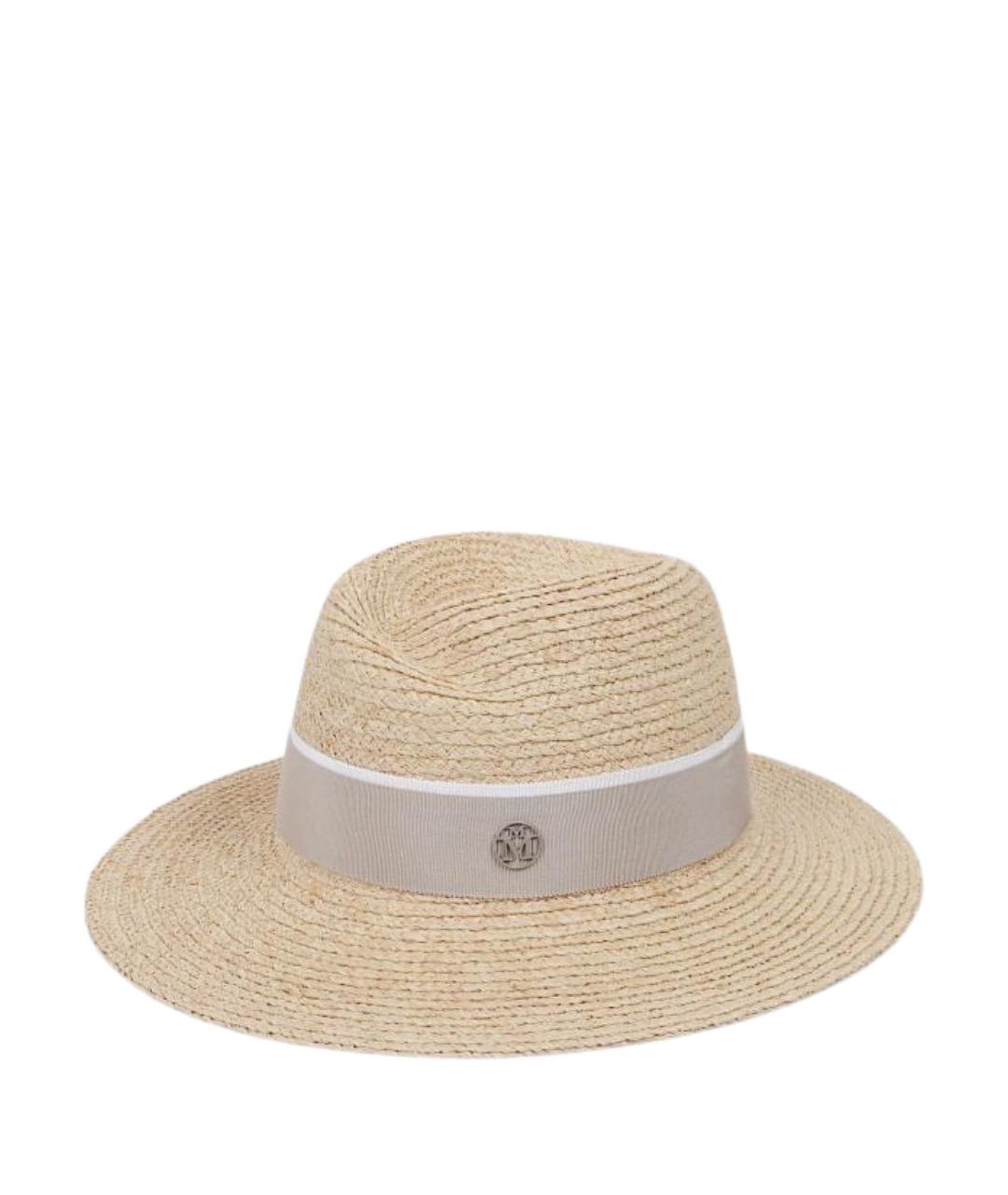 MAISON MICHEL Бежевая шляпа, фото 1
