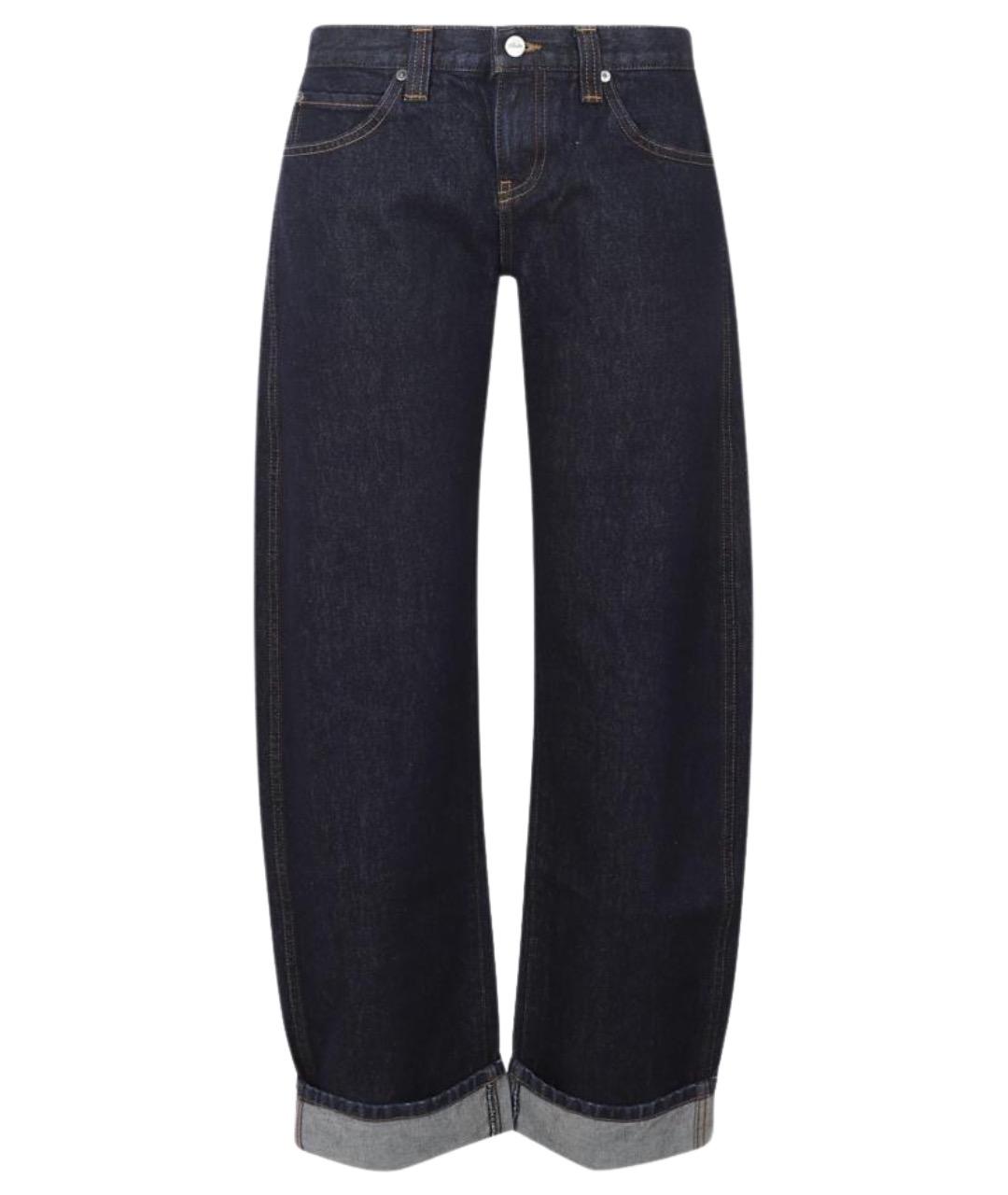 KHAITE Синие хлопковые прямые джинсы, фото 1
