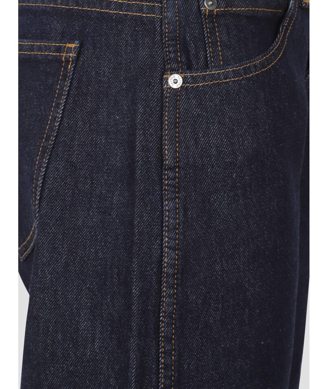 KHAITE Синие хлопковые прямые джинсы, фото 3