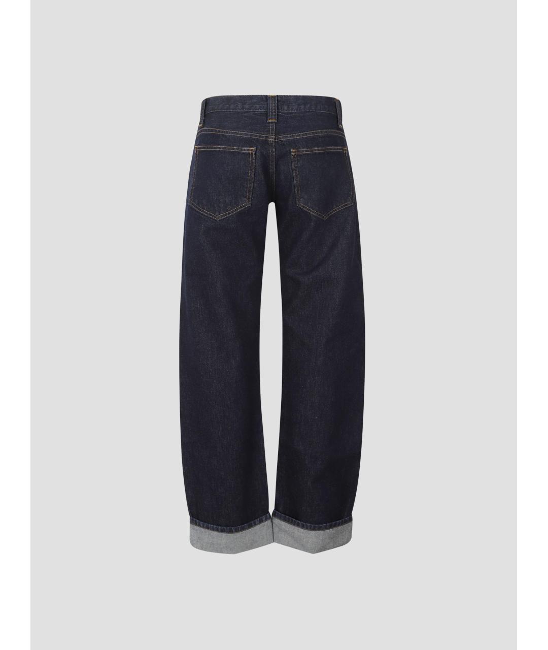 KHAITE Синие хлопковые прямые джинсы, фото 2